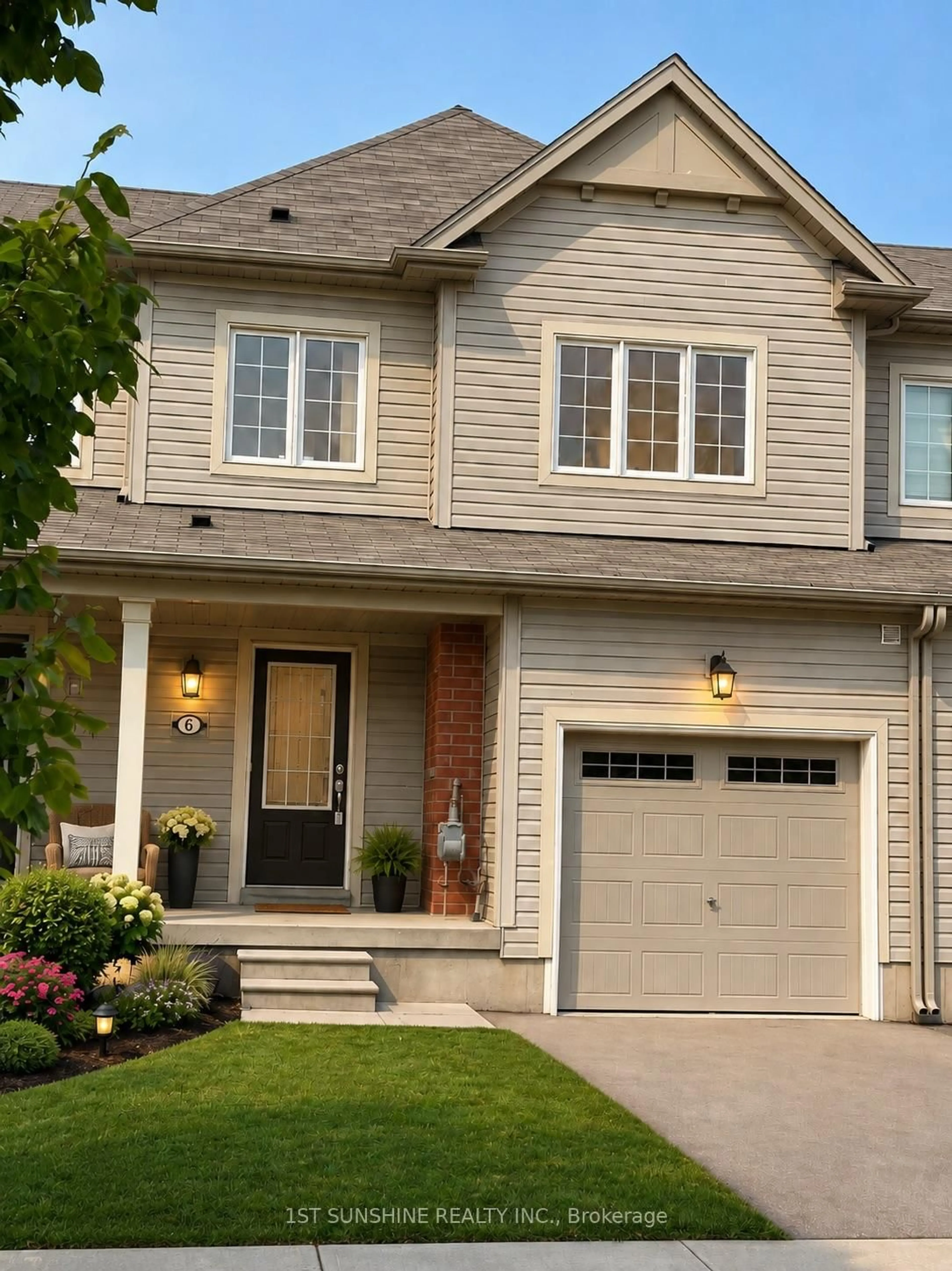 Home with vinyl exterior material, street for 6 Butcher Cres, Brantford Ontario N3T 0P3