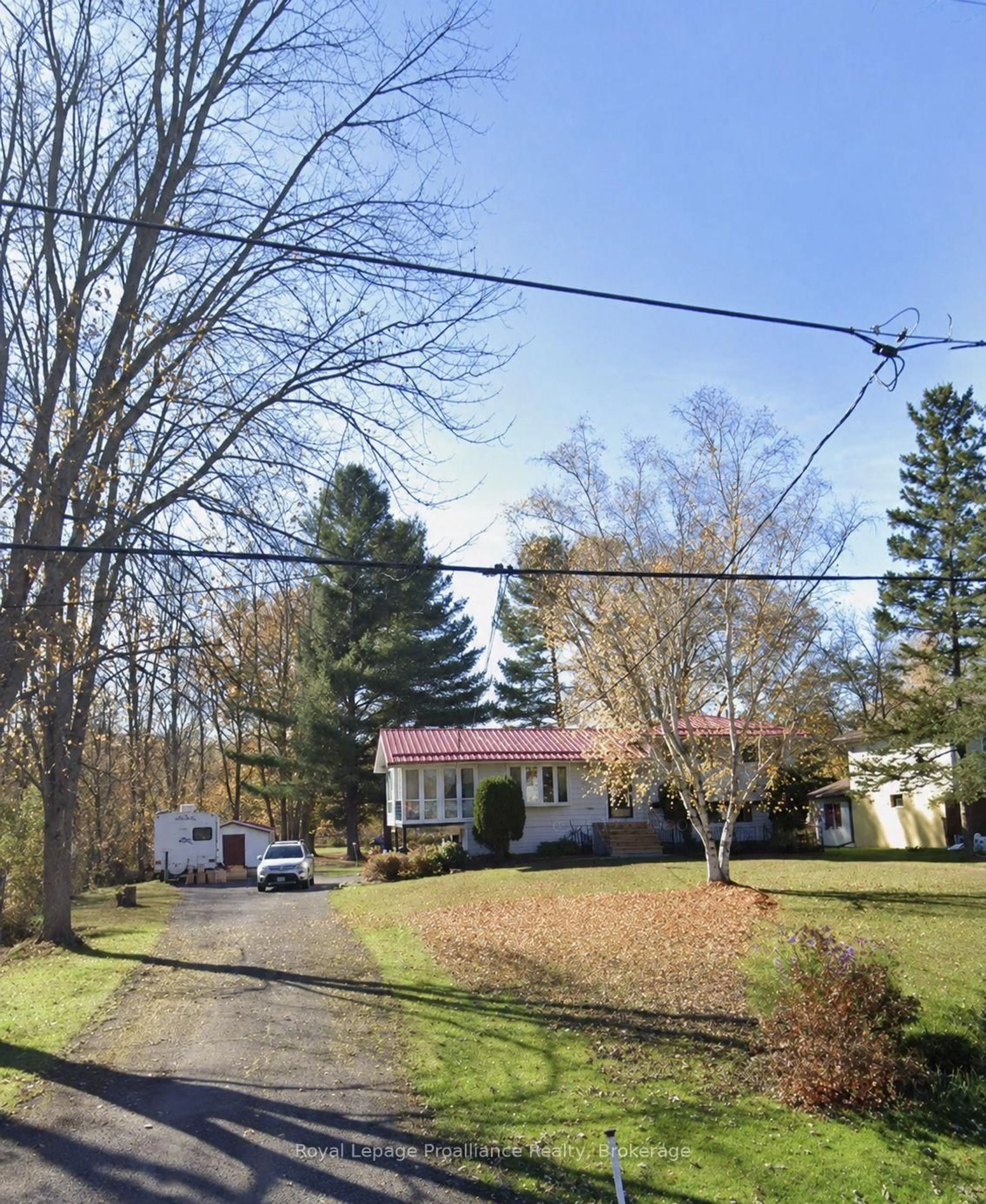 A pic from outside/outdoor area/front of a property/back of a property/a pic from drone, street for 87 Cameron St, Limoges Ontario K0K 2M0