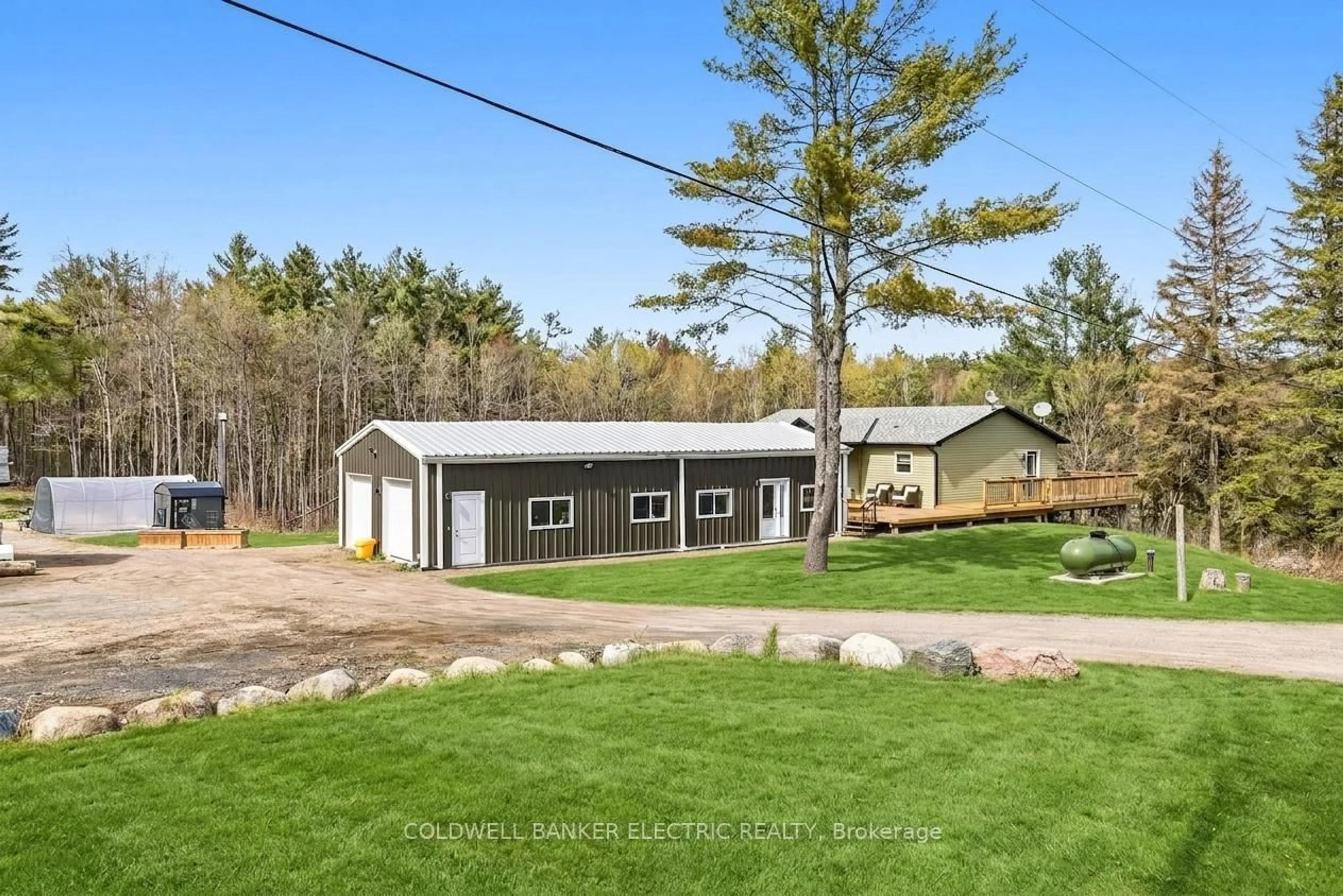 A pic from outside/outdoor area/front of a property/back of a property/a pic from drone, unknown for 1211 Gelert Rd, Minden Hills Ontario K0M 2K0