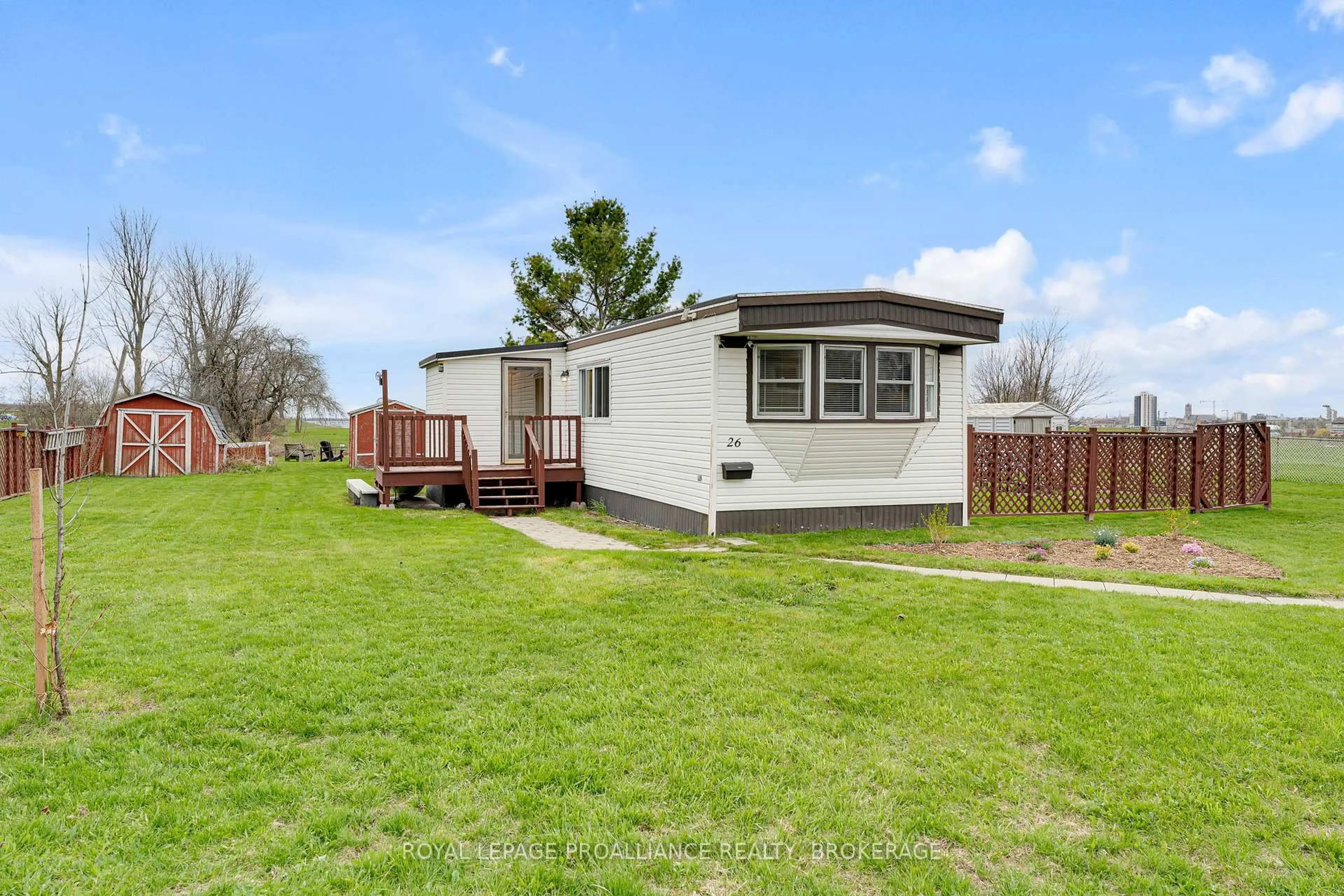 A pic from outside/outdoor area/front of a property/back of a property/a pic from drone, unknown for 26 Kapyong Cres, Kingston Ontario K7K 5T5