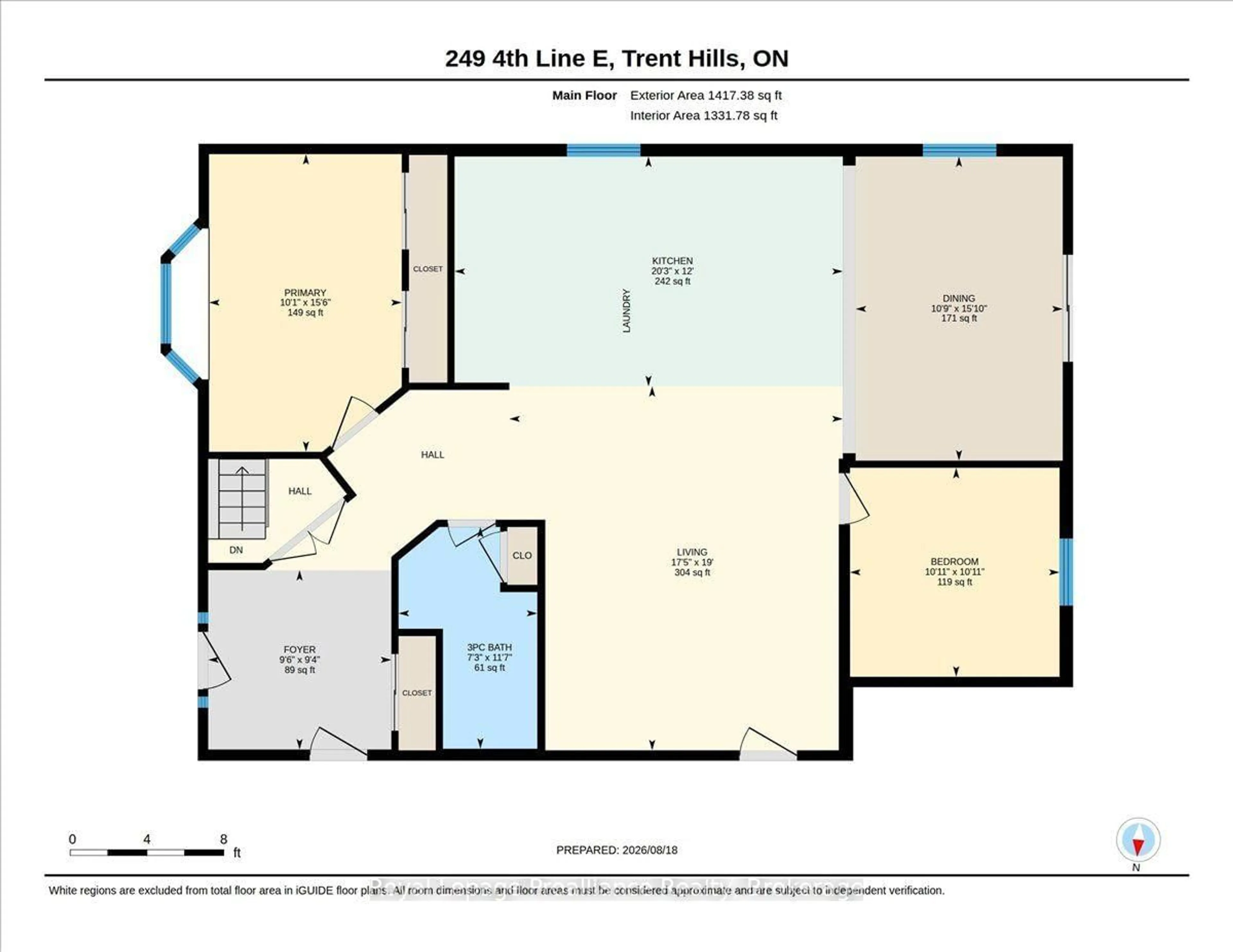 Floor plan for 249 4th Line E Line #C, Trent Hills Ontario K0L 1L0