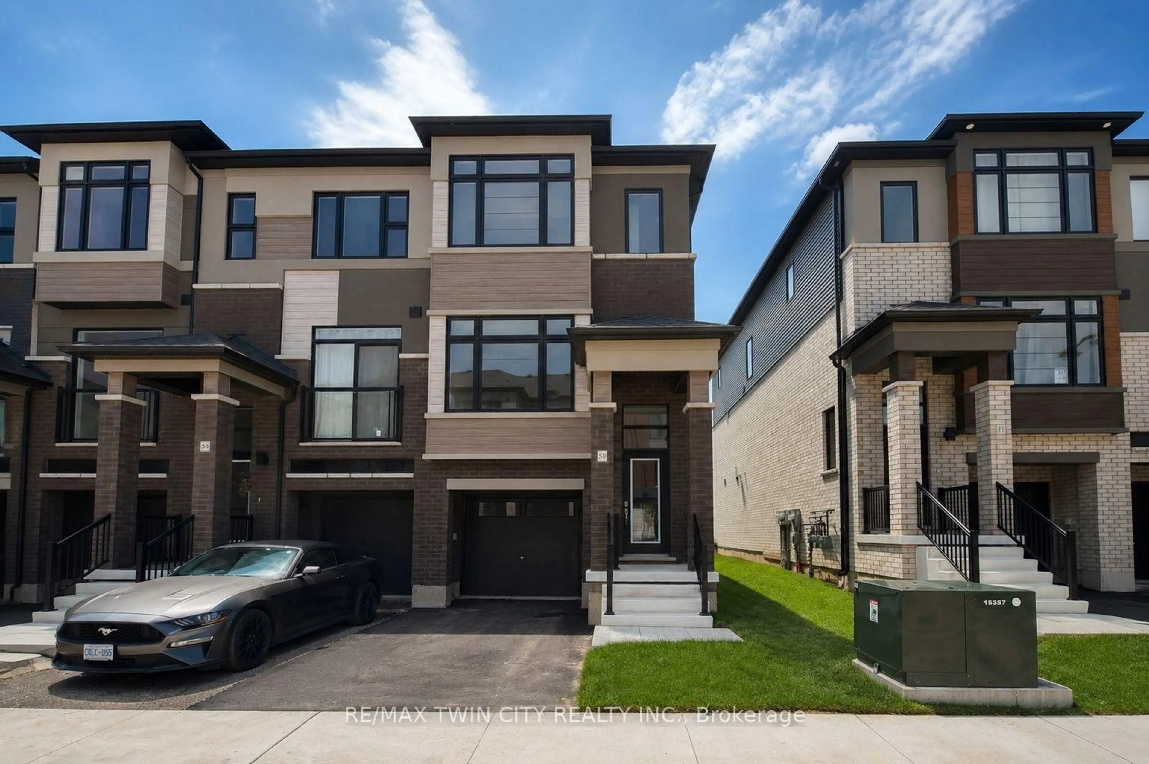 Home with brick exterior material, street for 313 Conklin Rd #50, Brantford Ontario N3T 5L5