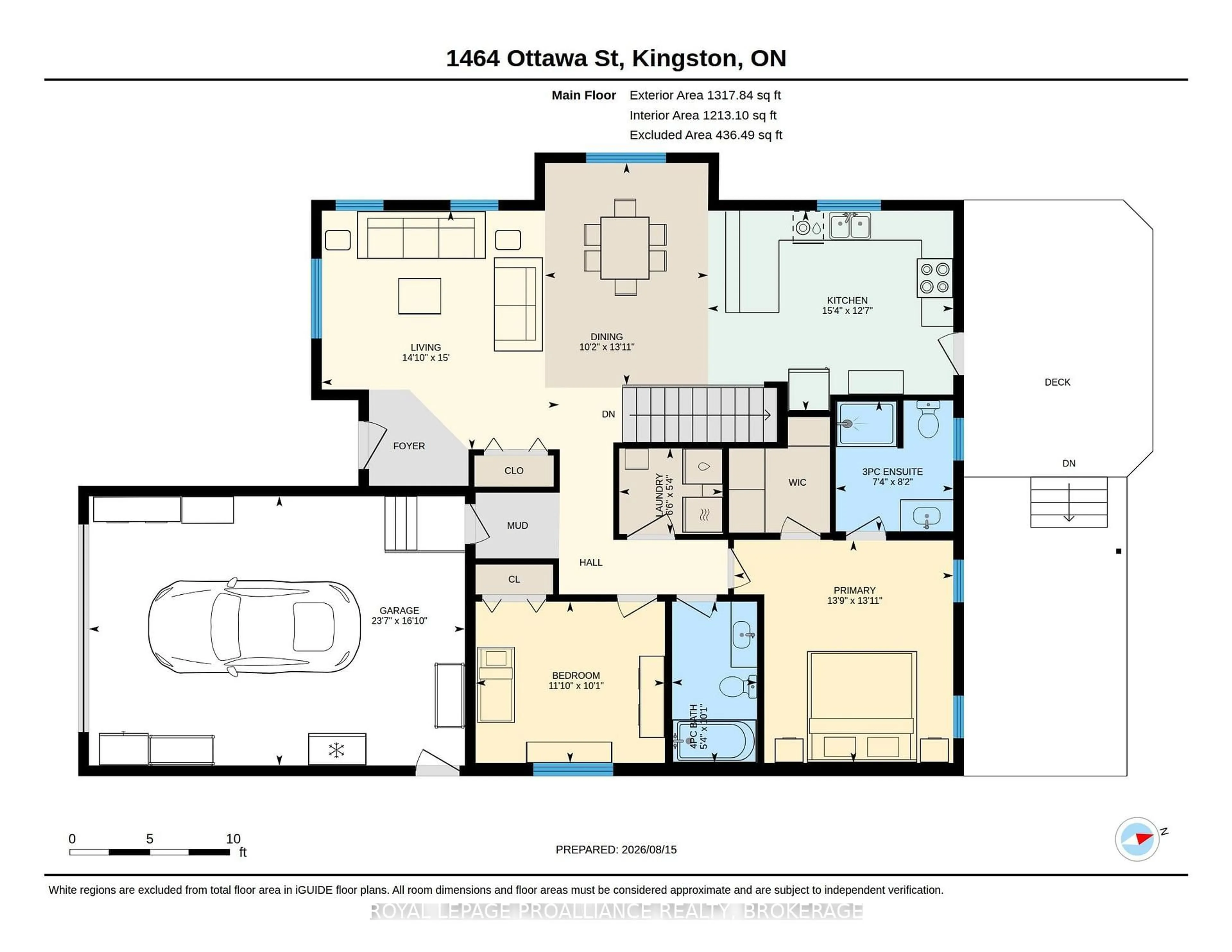 Floor plan for 1464 Ottawa St, Kingston Ontario K7P 0C2