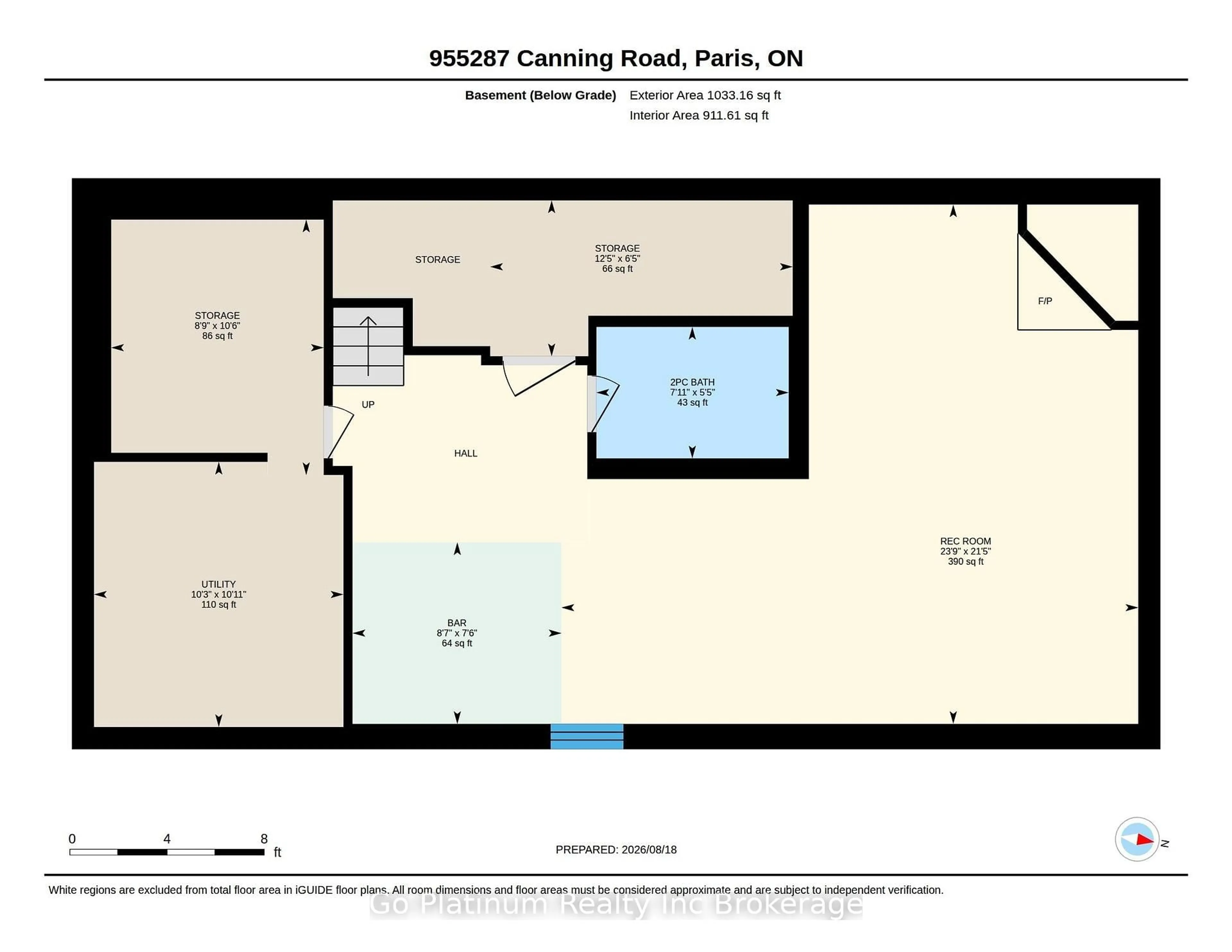 Floor plan for 955287 Canning Rd, Blandford-Blenheim Ontario N3L 3E2