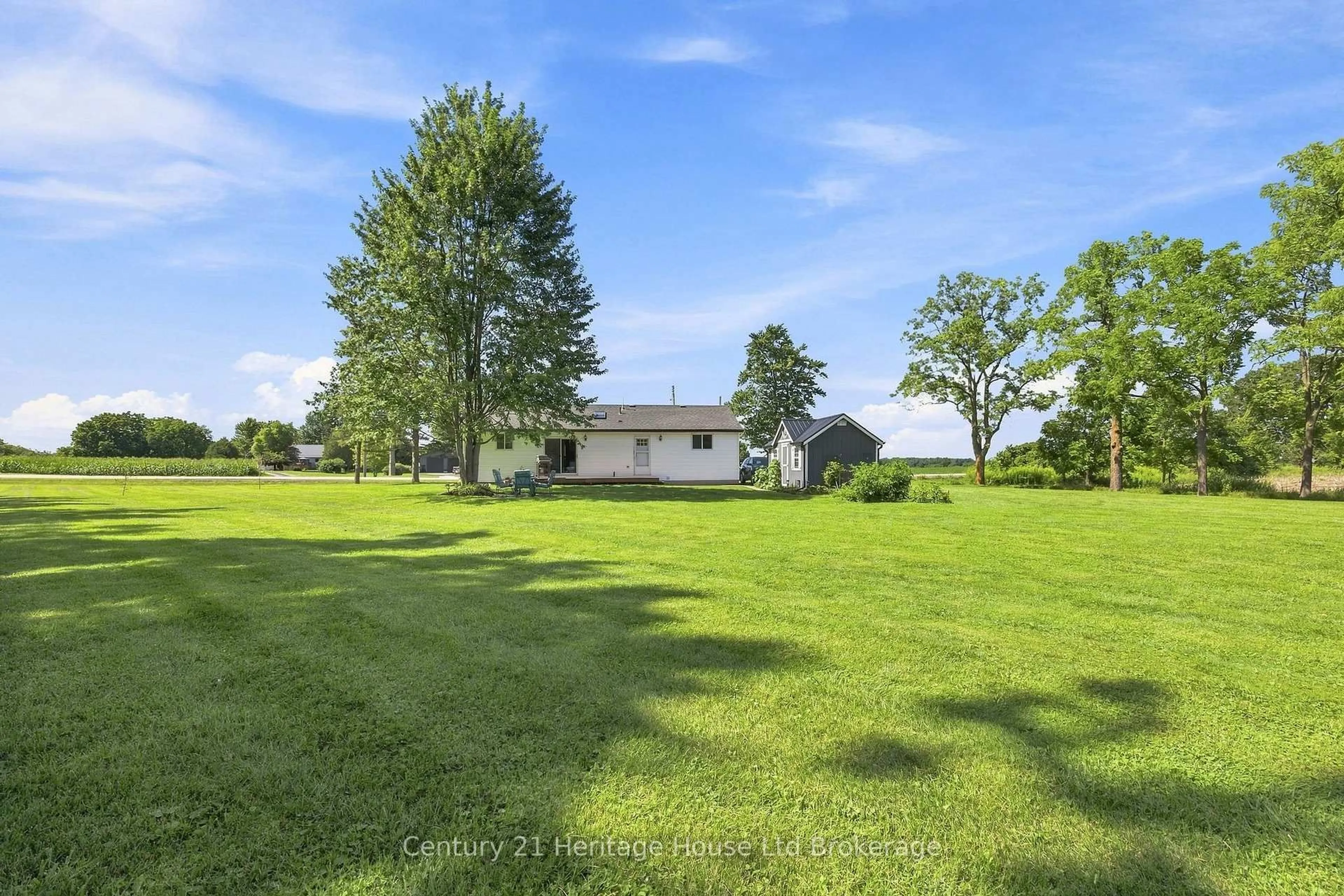 A pic from outside/outdoor area/front of a property/back of a property/a pic from drone, water/lake/river/ocean view for 34679 Third Line, Southwold Ontario N0L 2G0