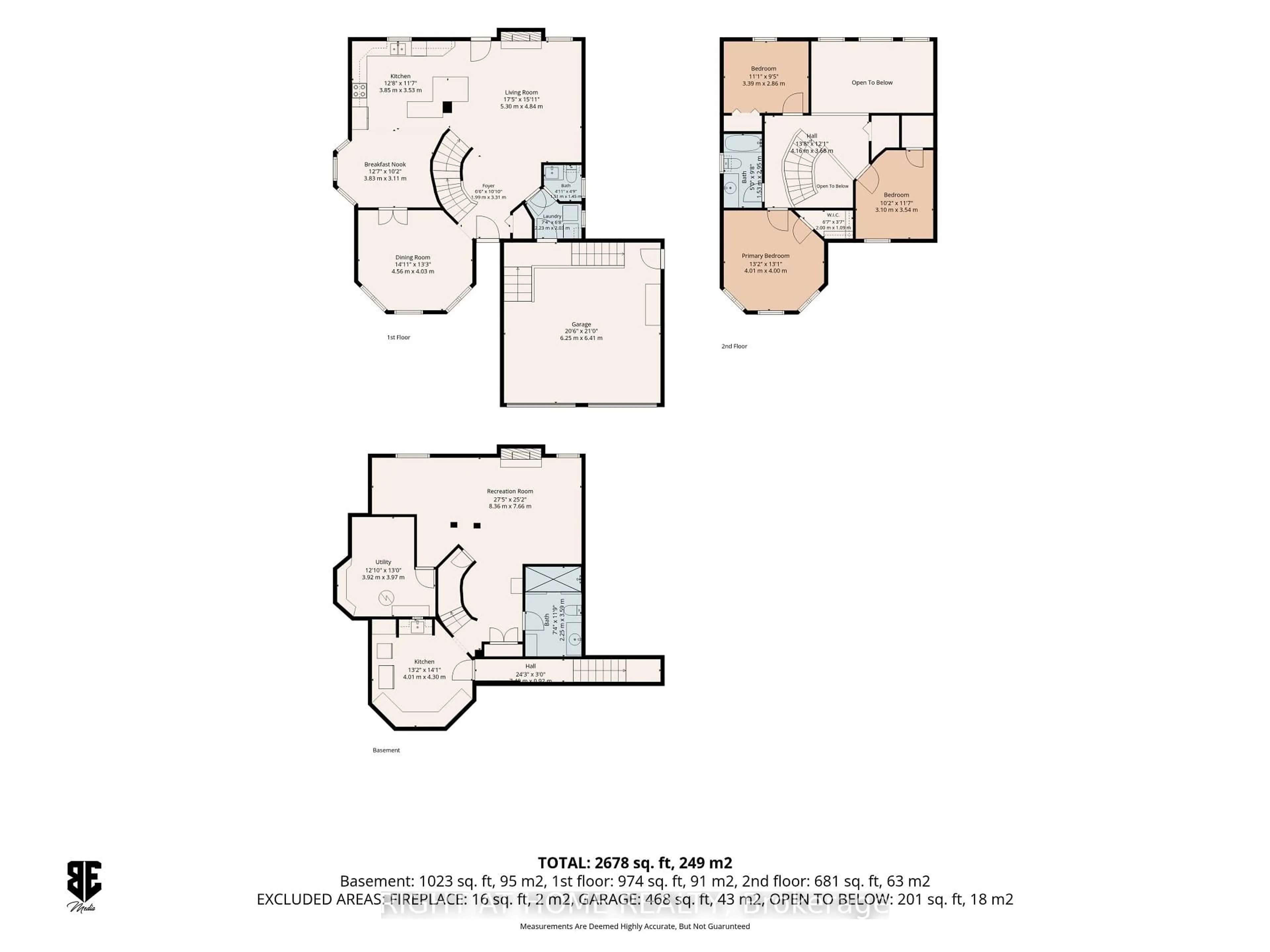 Floor plan for 23 Magnolia Crt, Belleville Ontario K8P 5M7