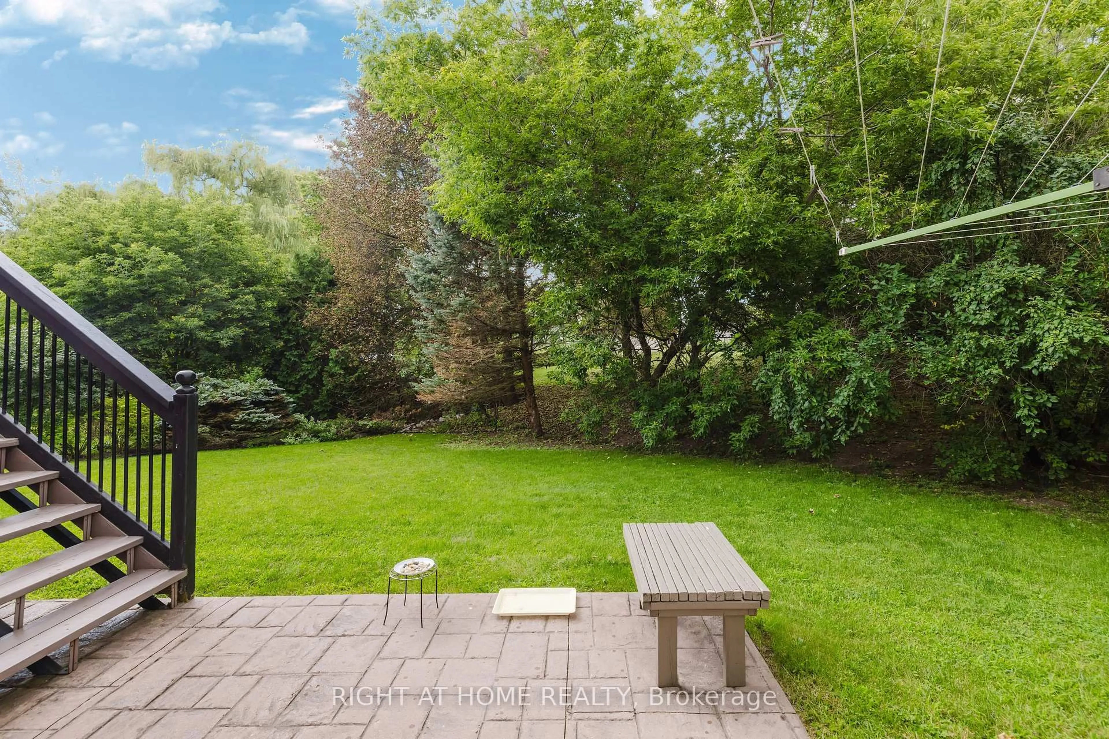 Patio, forest/trees view for 23 Magnolia Crt, Belleville Ontario K8P 5M7