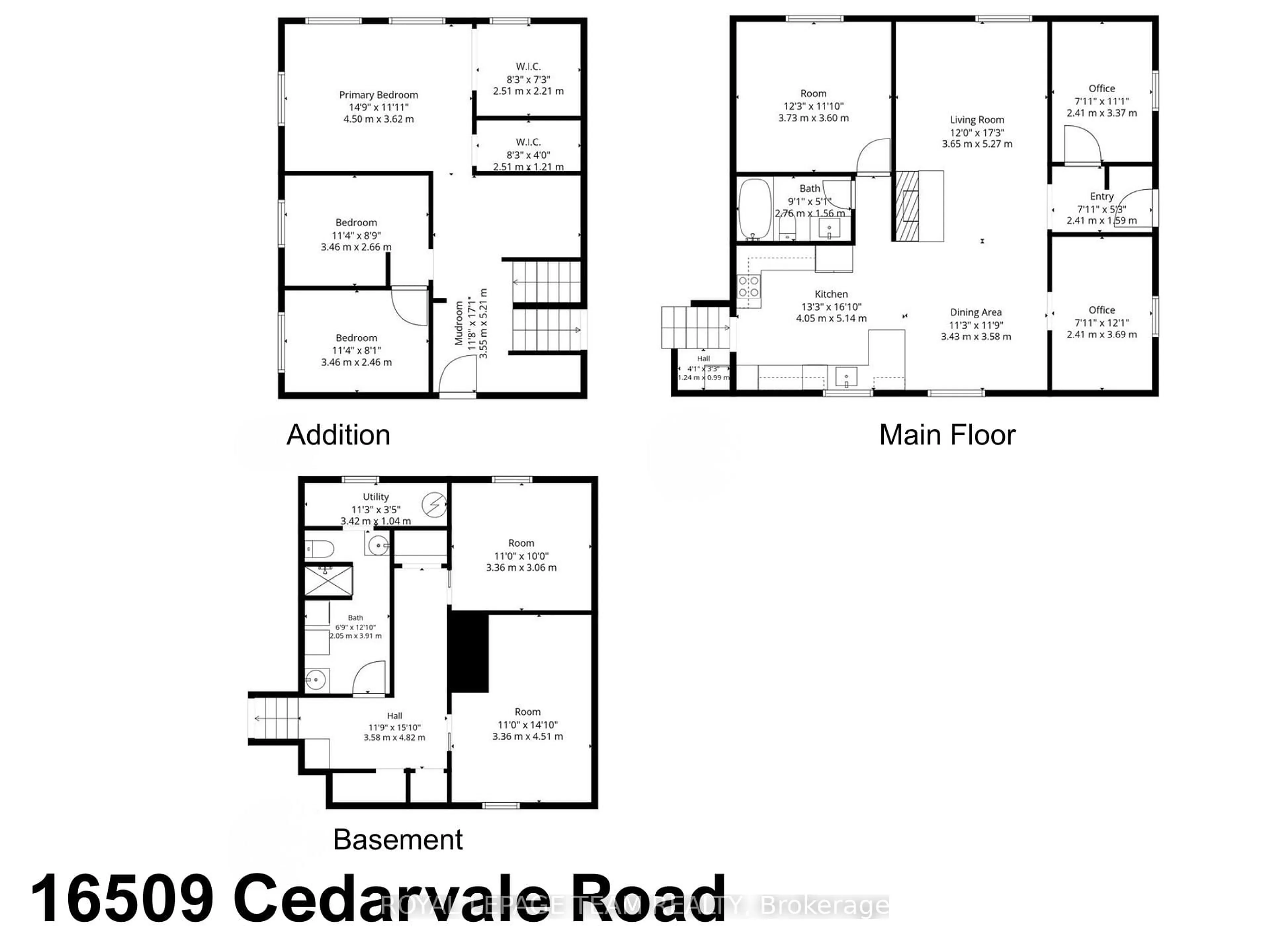 Floor plan for 16509 Cedarvale Rd, North Stormont Ontario K0C 1Y0