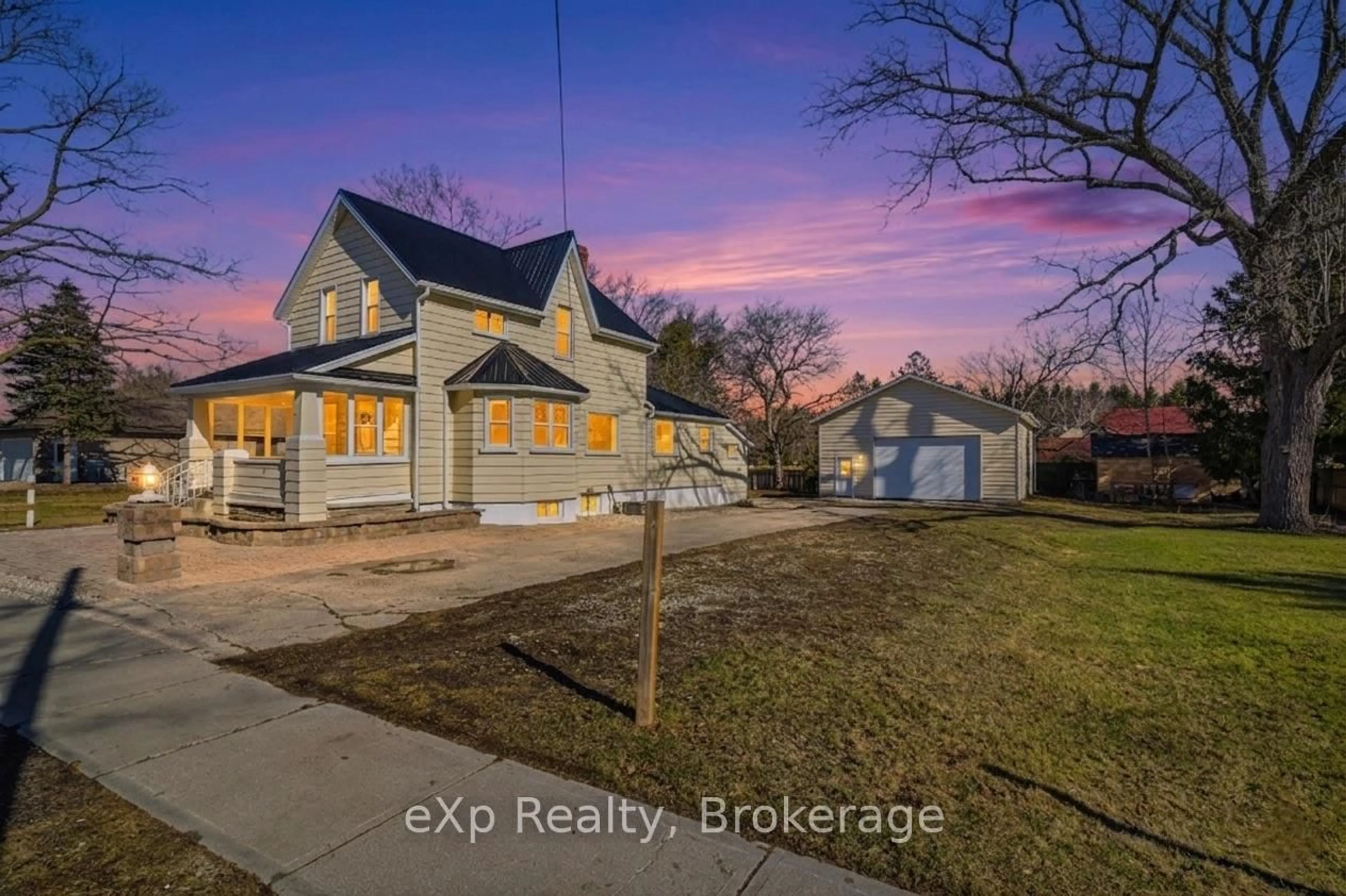 A pic from outside/outdoor area/front of a property/back of a property/a pic from drone, street for 192 William St, North Middlesex Ontario N0M 2K0