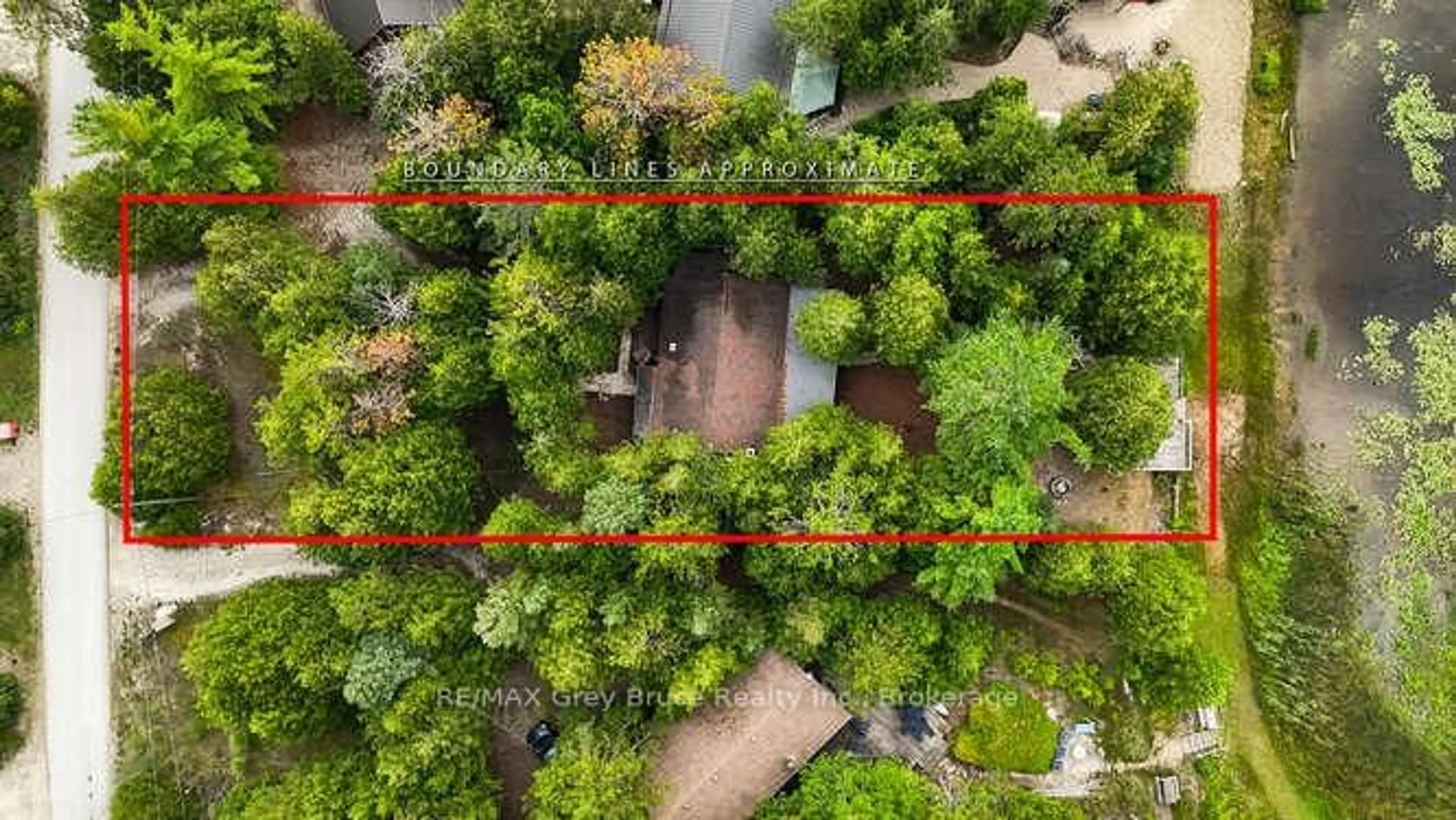 A pic from outside/outdoor area/front of a property/back of a property/a pic from drone, forest/trees view for 269 Ogimah Rd, South Bruce Peninsula Ontario N0H 2G0