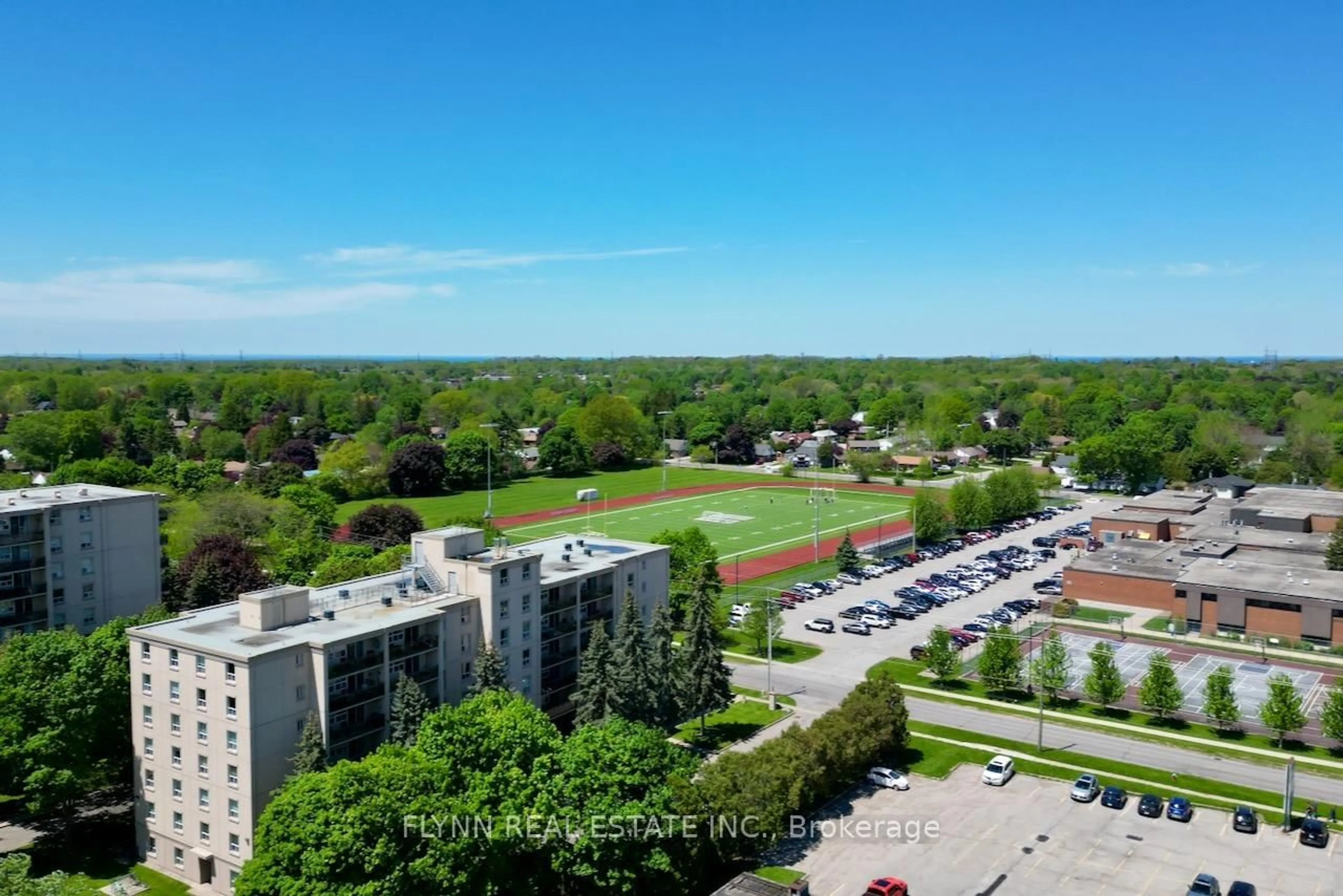 A pic from outside/outdoor area/front of a property/back of a property/a pic from drone, city buildings view from balcony for 6390 HUGGINS St #103, Niagara Falls Ontario L2J 1H1