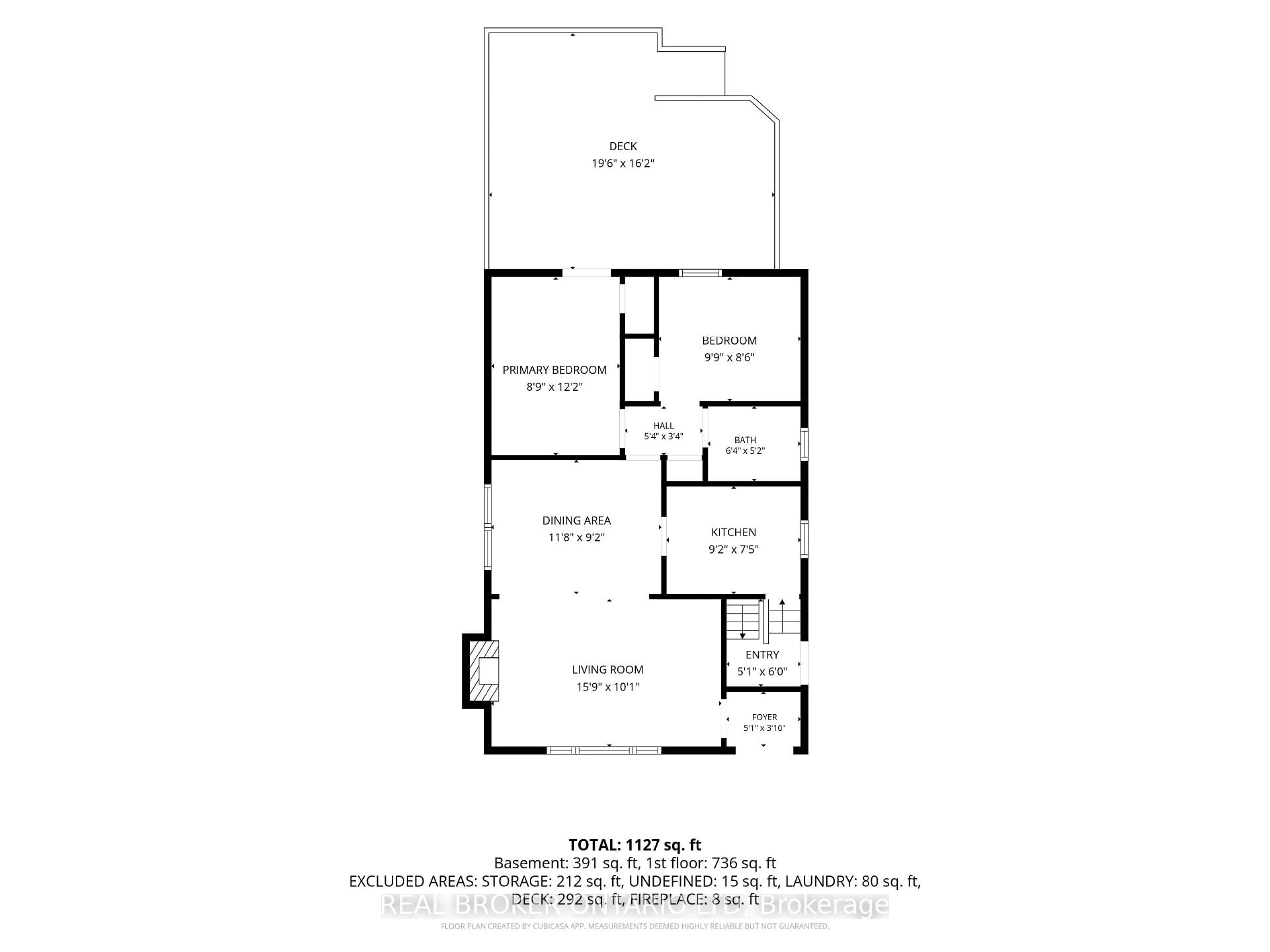 Floor plan for 131 Bond St, London South Ontario N6C 1W6