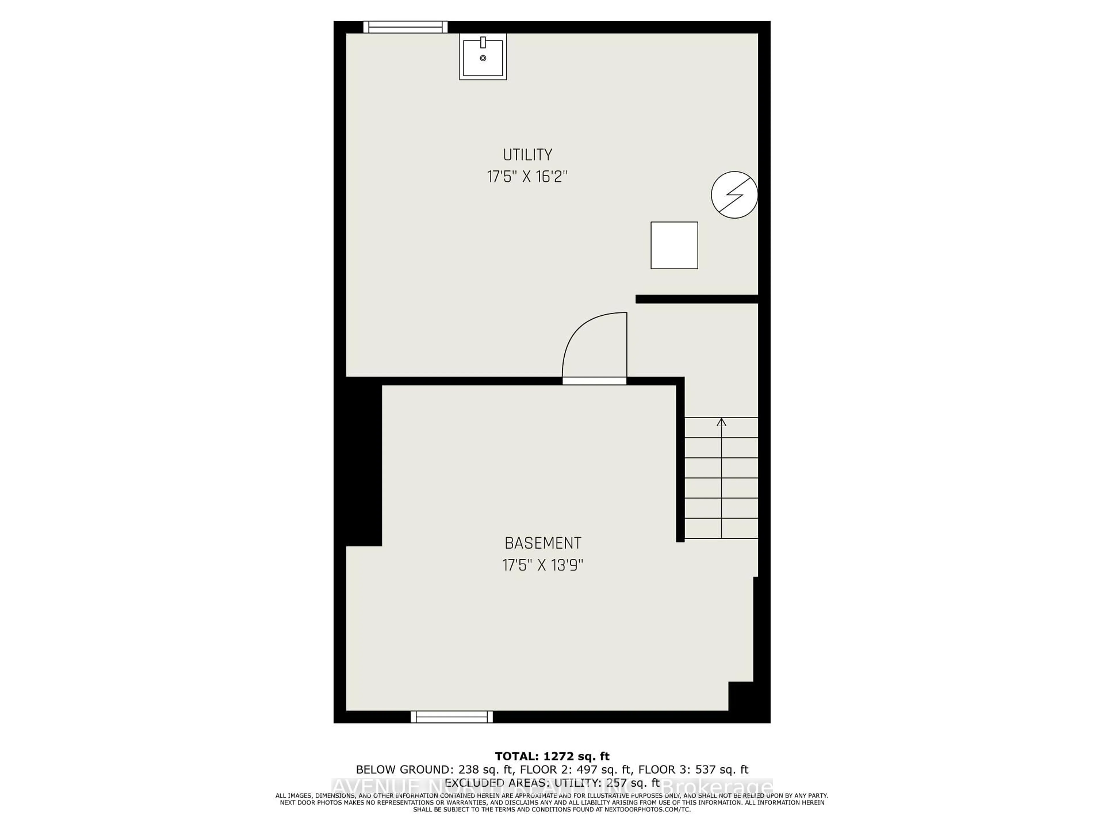 Floor plan for 1352 Foxwell St, Ottawa Ontario K1B 5J2