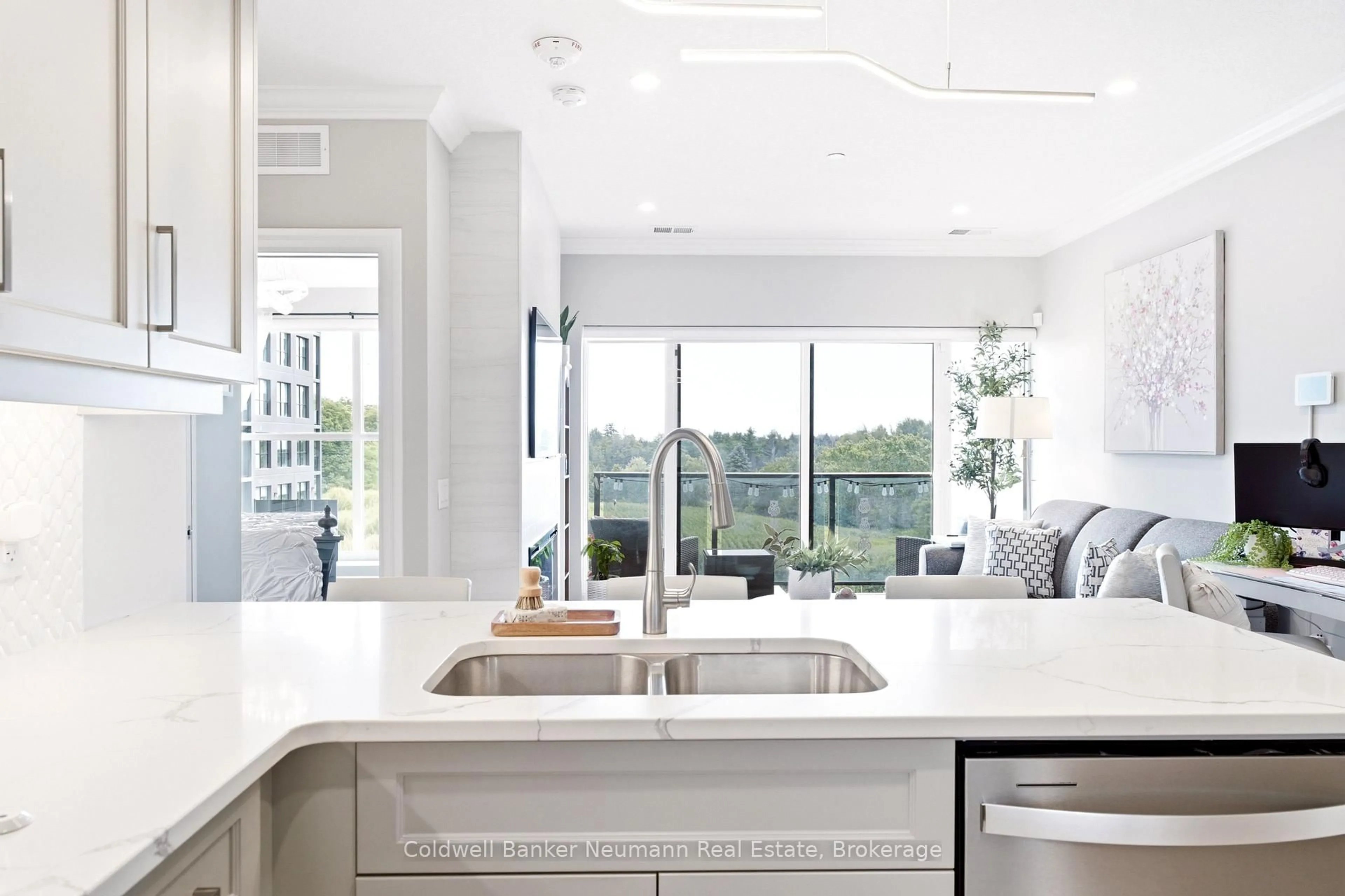 Contemporary kitchen, ceramic/tile floor for 1880 Gordon St #401, Guelph Ontario N1L 0P6