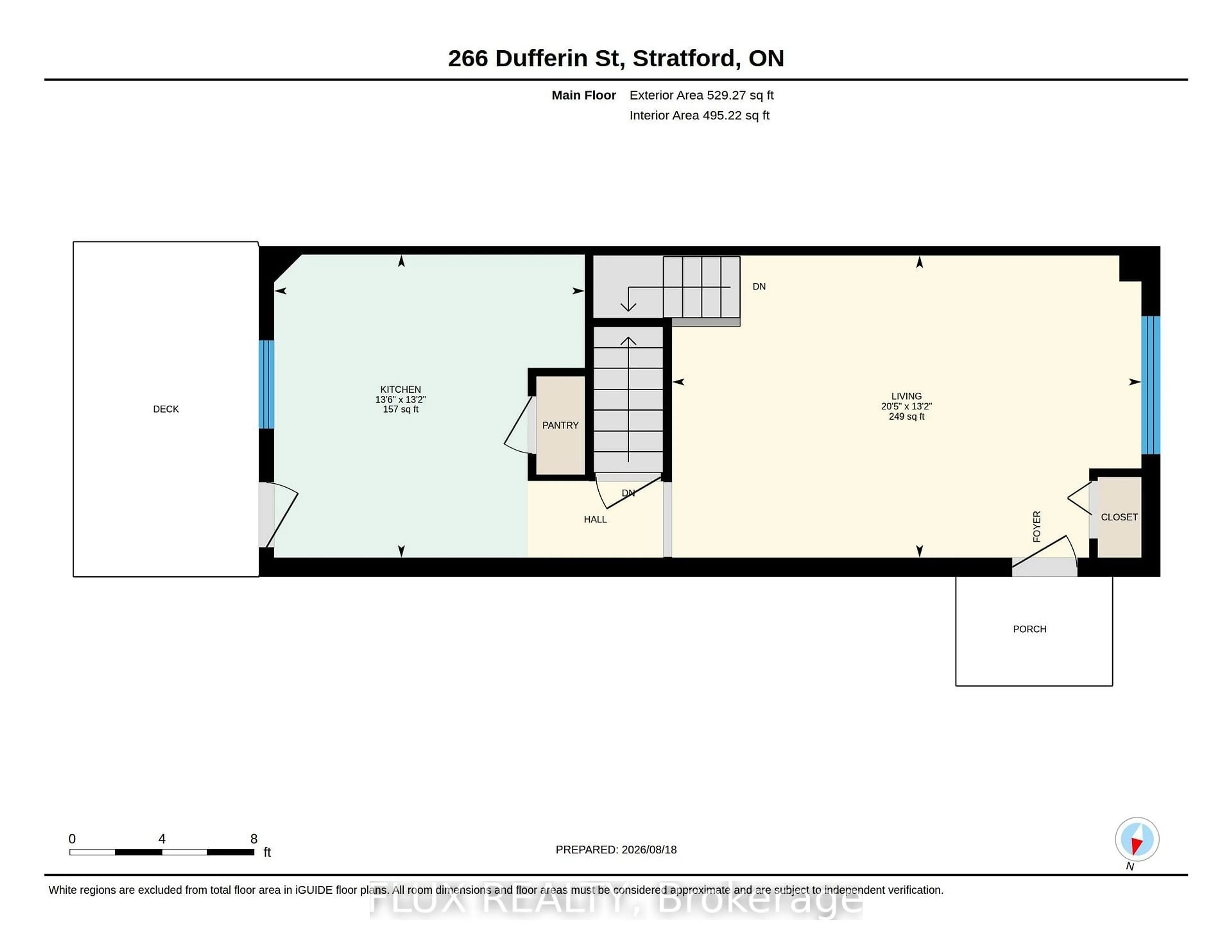 Floor plan for 266 Dufferin St #9, Stratford Ontario N5A 2H2