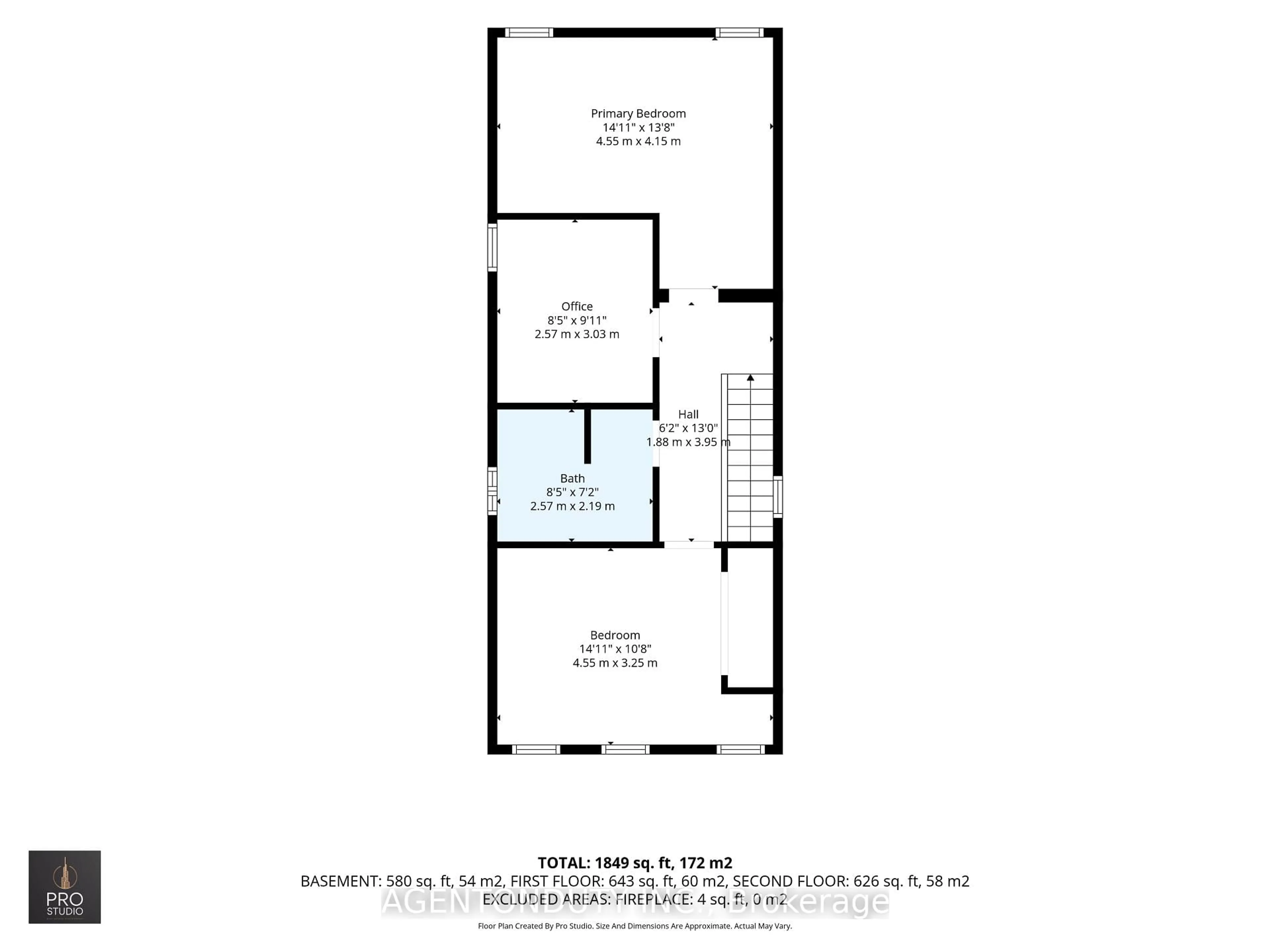 Floor plan for 127 Peter St, Hamilton Ontario L8R 1T7