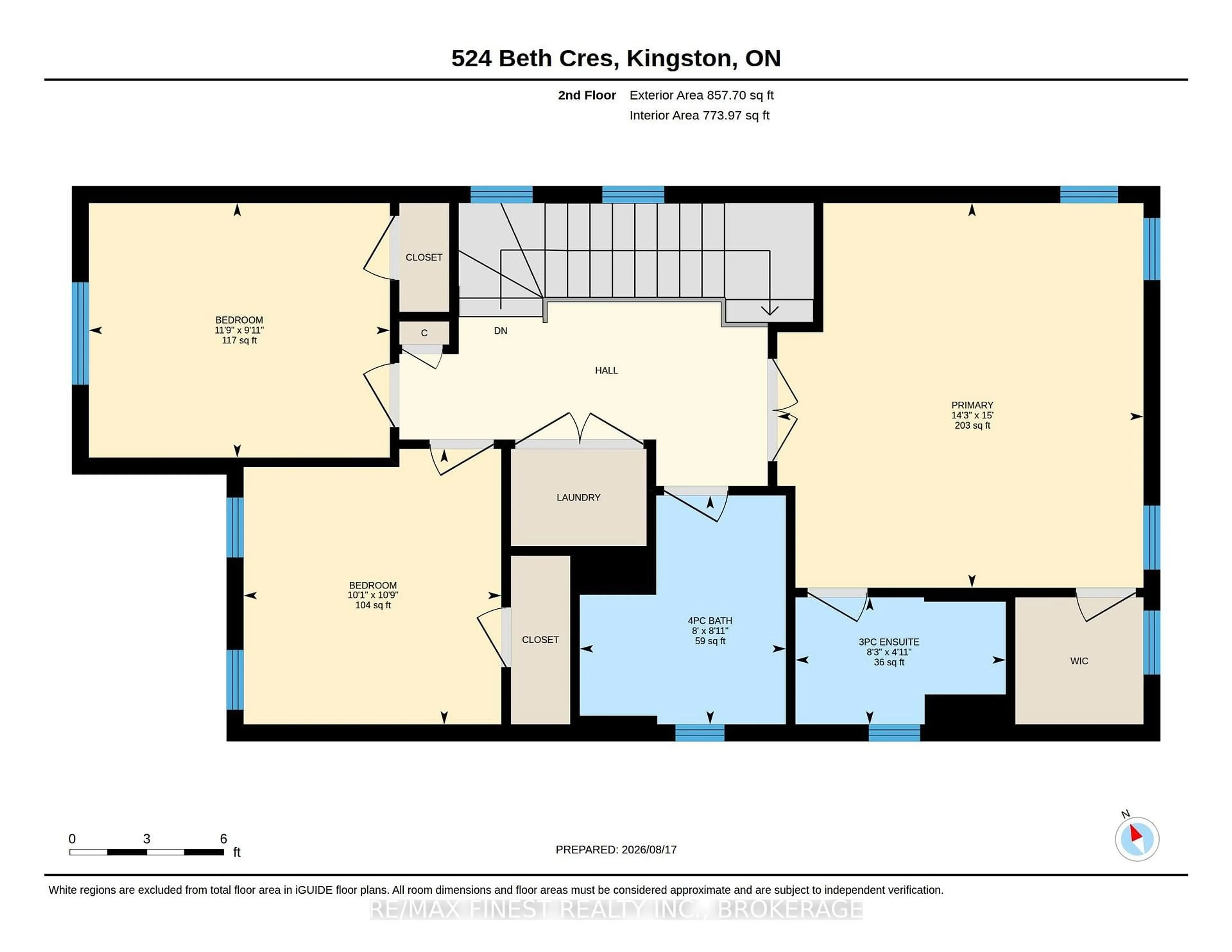 Floor plan for 524 Beth Cres, Kingston Ontario K7P 0K9