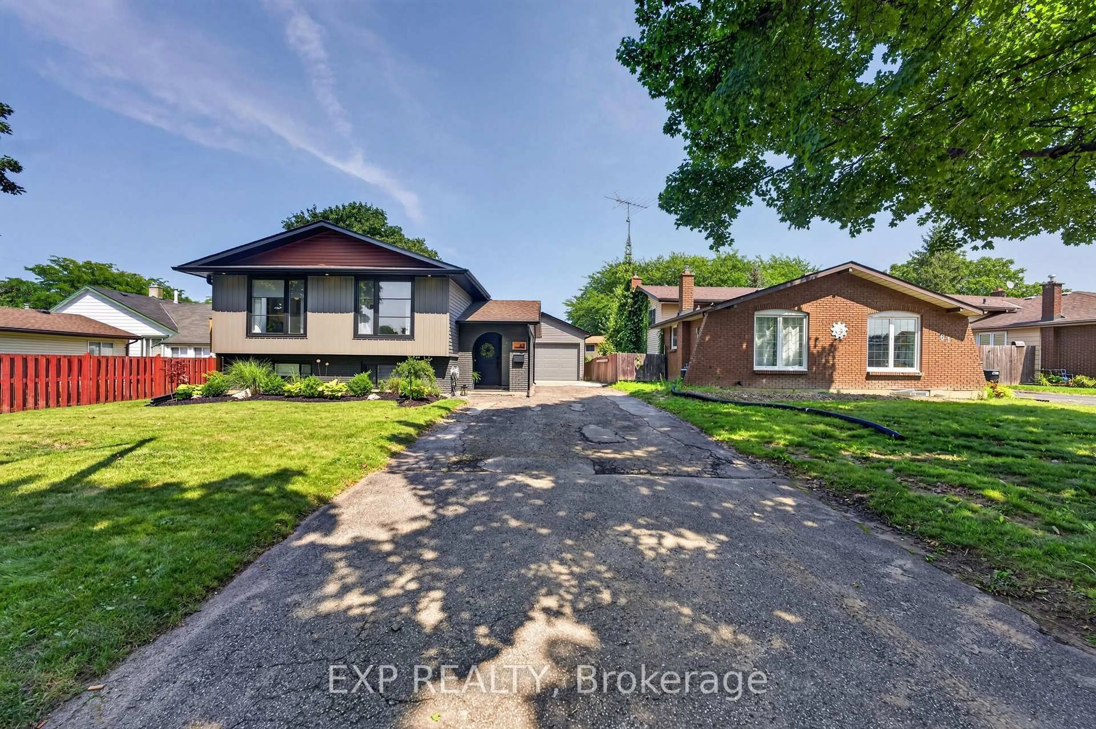 A pic from outside/outdoor area/front of a property/back of a property/a pic from drone, street for 63 Harcove St, St. Catharines Ontario L2N 6L9