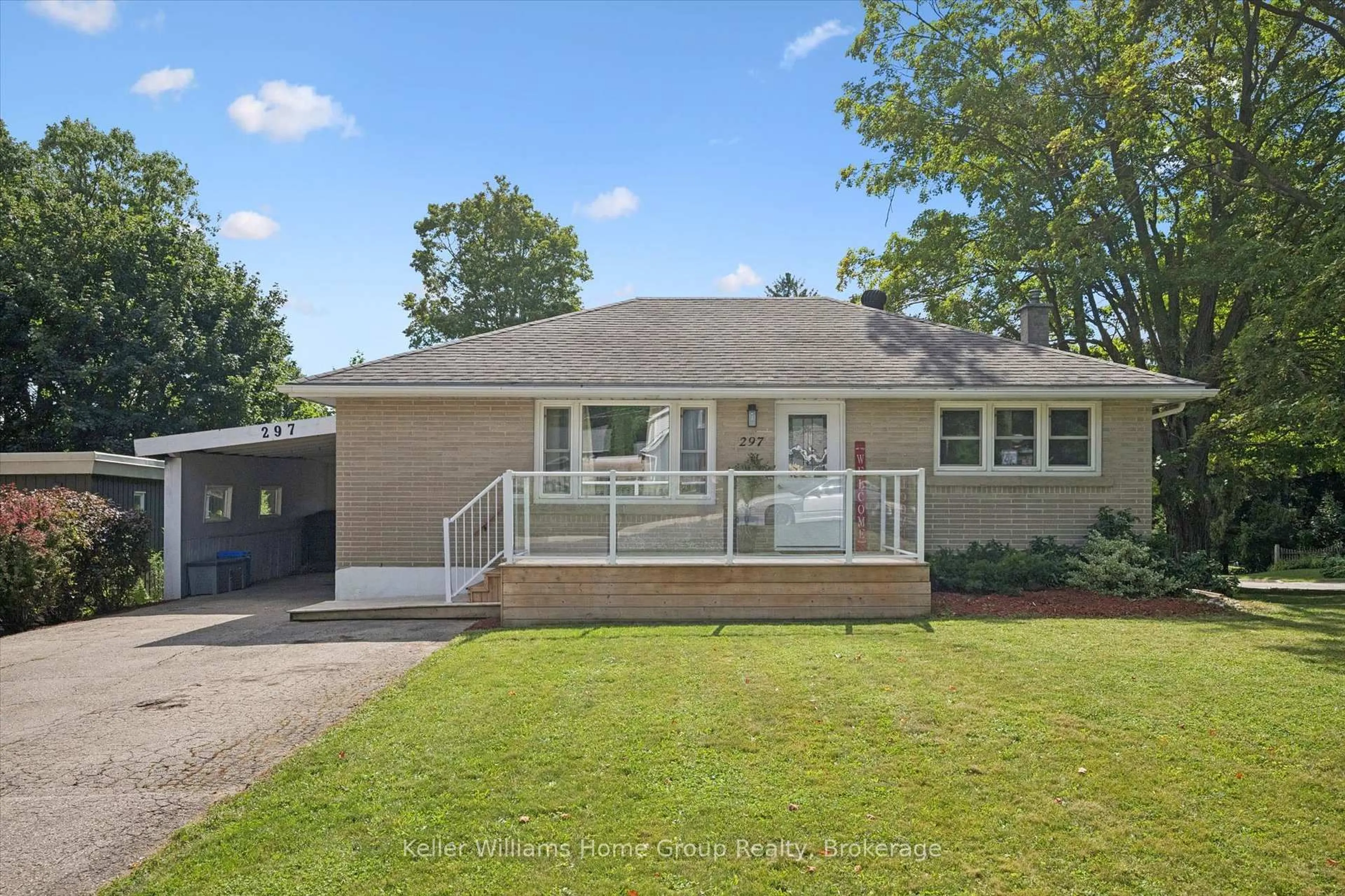 Home with vinyl exterior material, street for 297 Herrick St, Centre Wellington Ontario N1M 2C9
