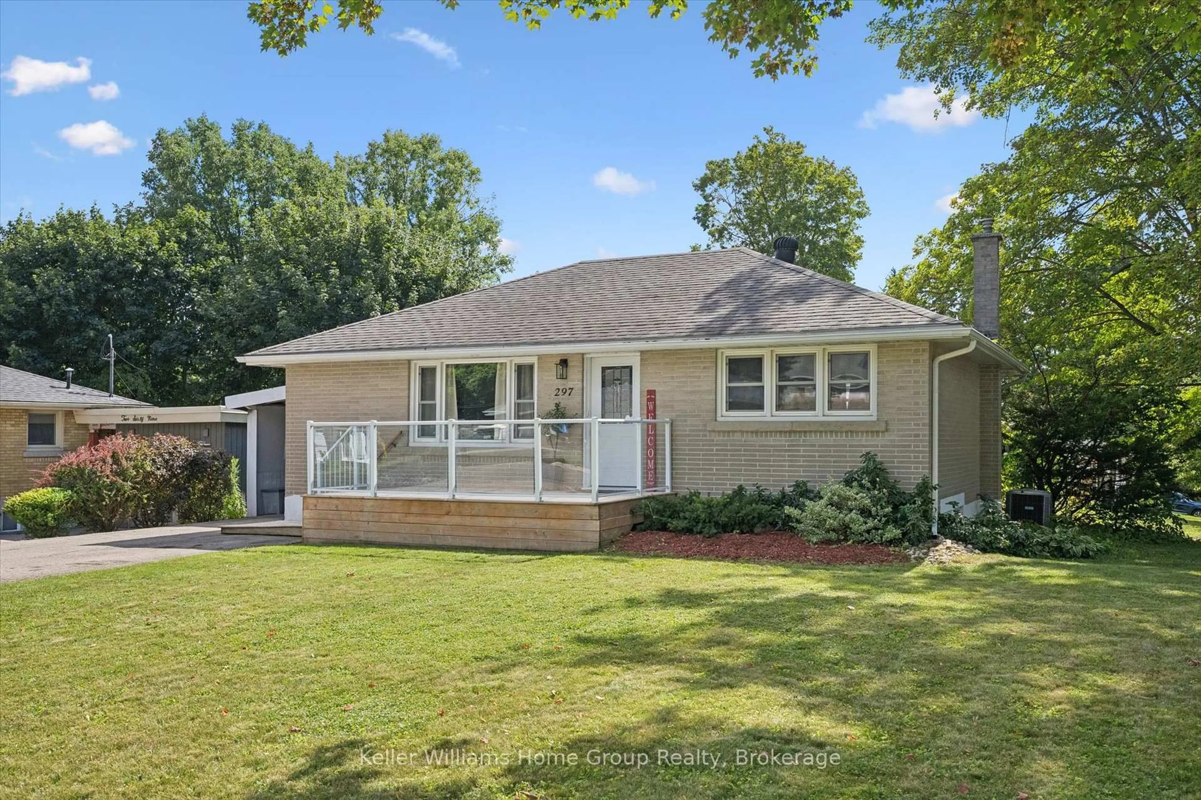 Home with vinyl exterior material, street for 297 Herrick St, Centre Wellington Ontario N1M 2C9