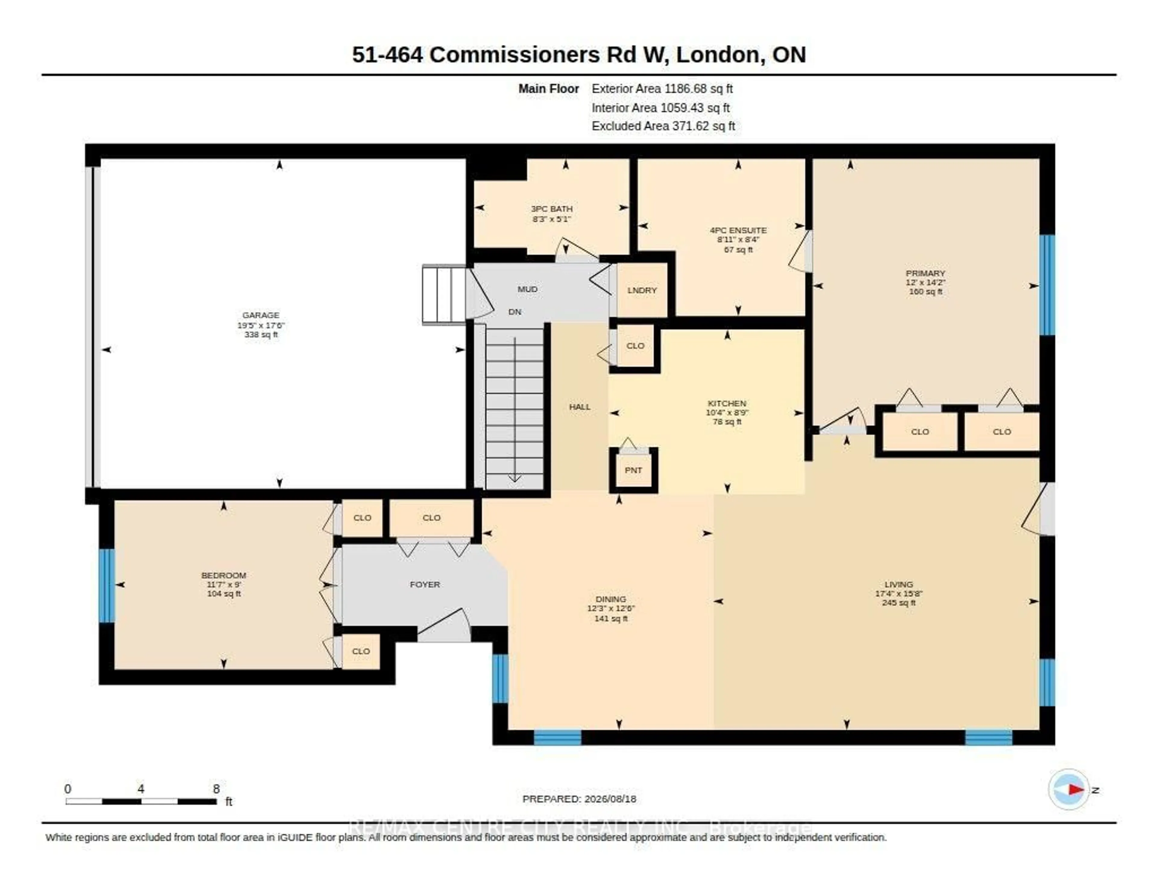 Floor plan for 464 Commissioners Rd #51, London South Ontario N6J 0A2
