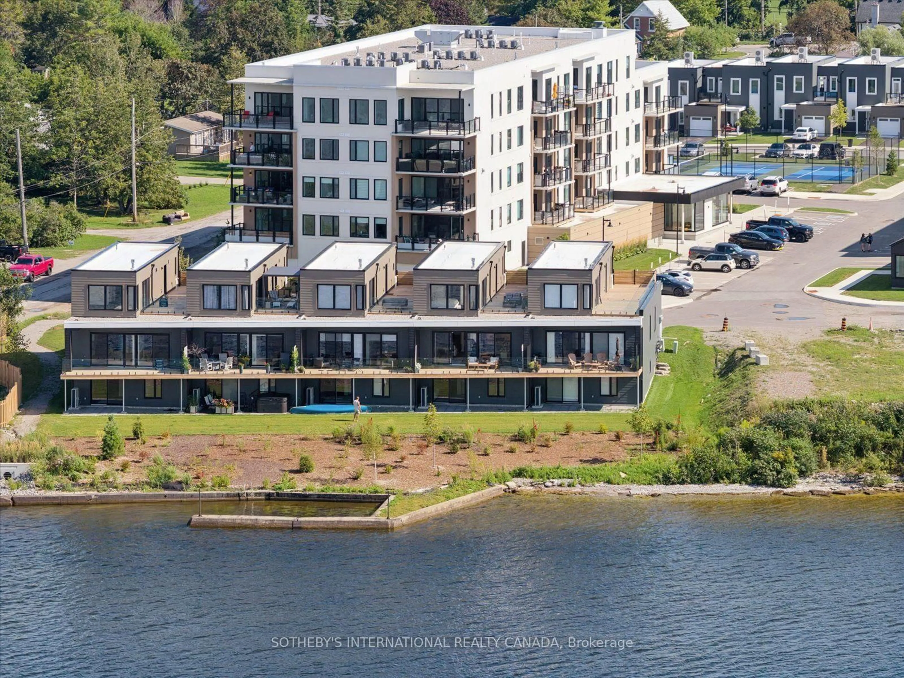 A pic from outside/outdoor area/front of a property/back of a property/a pic from drone, water/lake/river/ocean view for 19 West St N St #17, Kawartha Lakes Ontario K0M 1N0