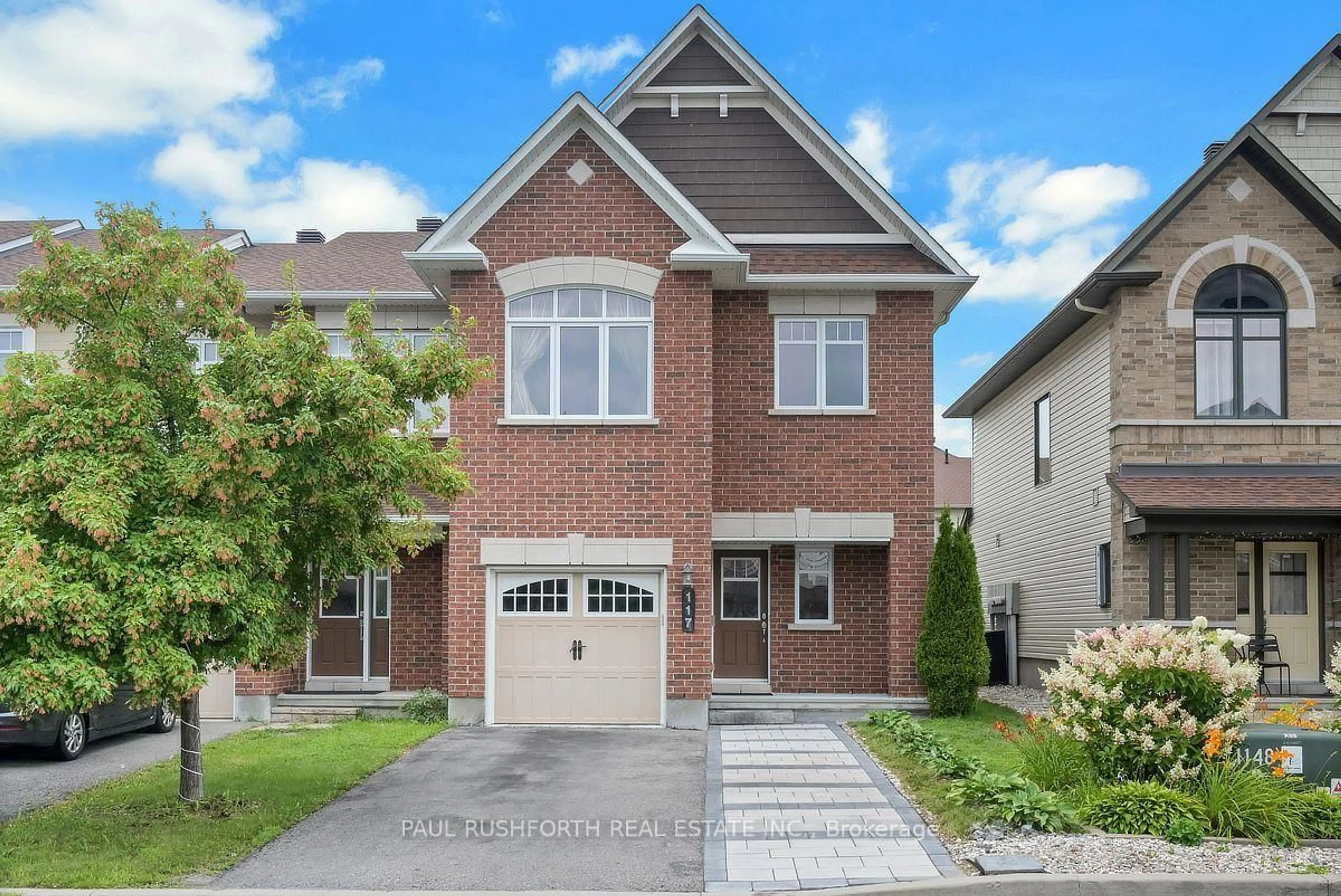 Home with brick exterior material, street for 117 Lerta Way, Ottawa Ontario K4A 0W5