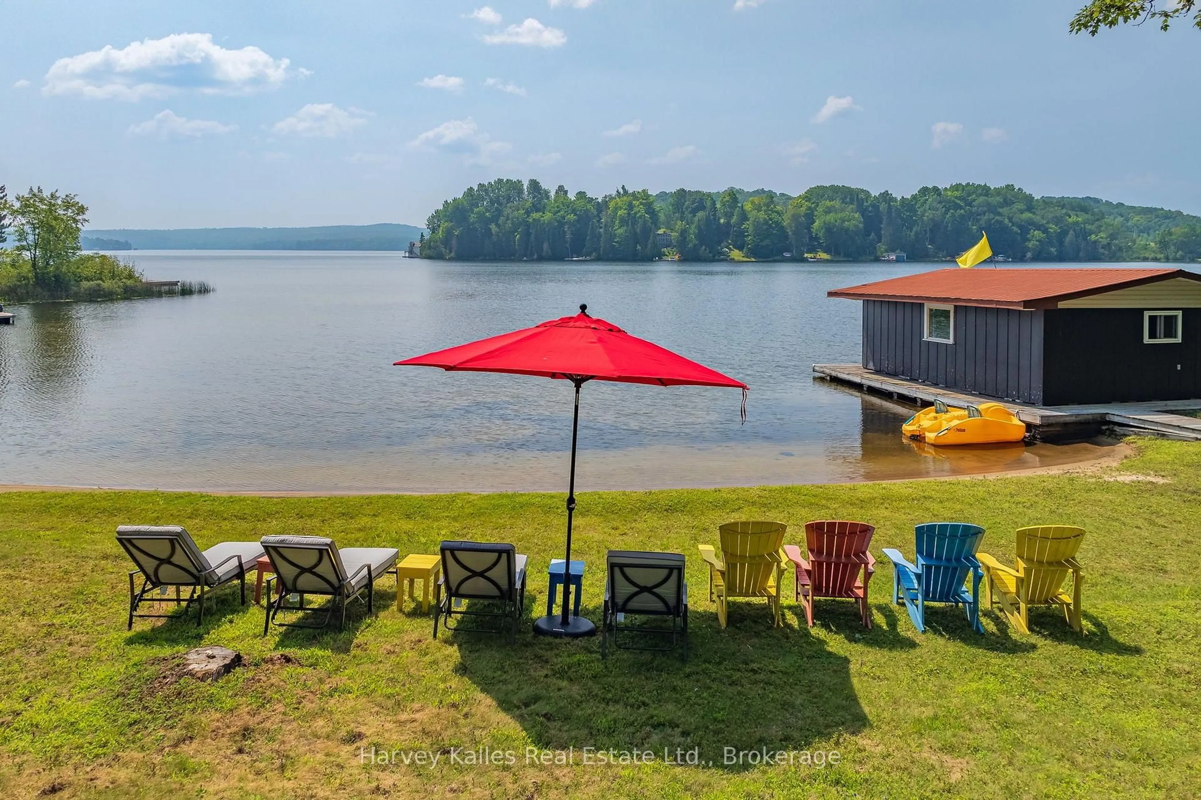 Patio, water/lake/river/ocean view for 1061 Sawmill Lane, Lake of Bays Ontario P1H 2J6