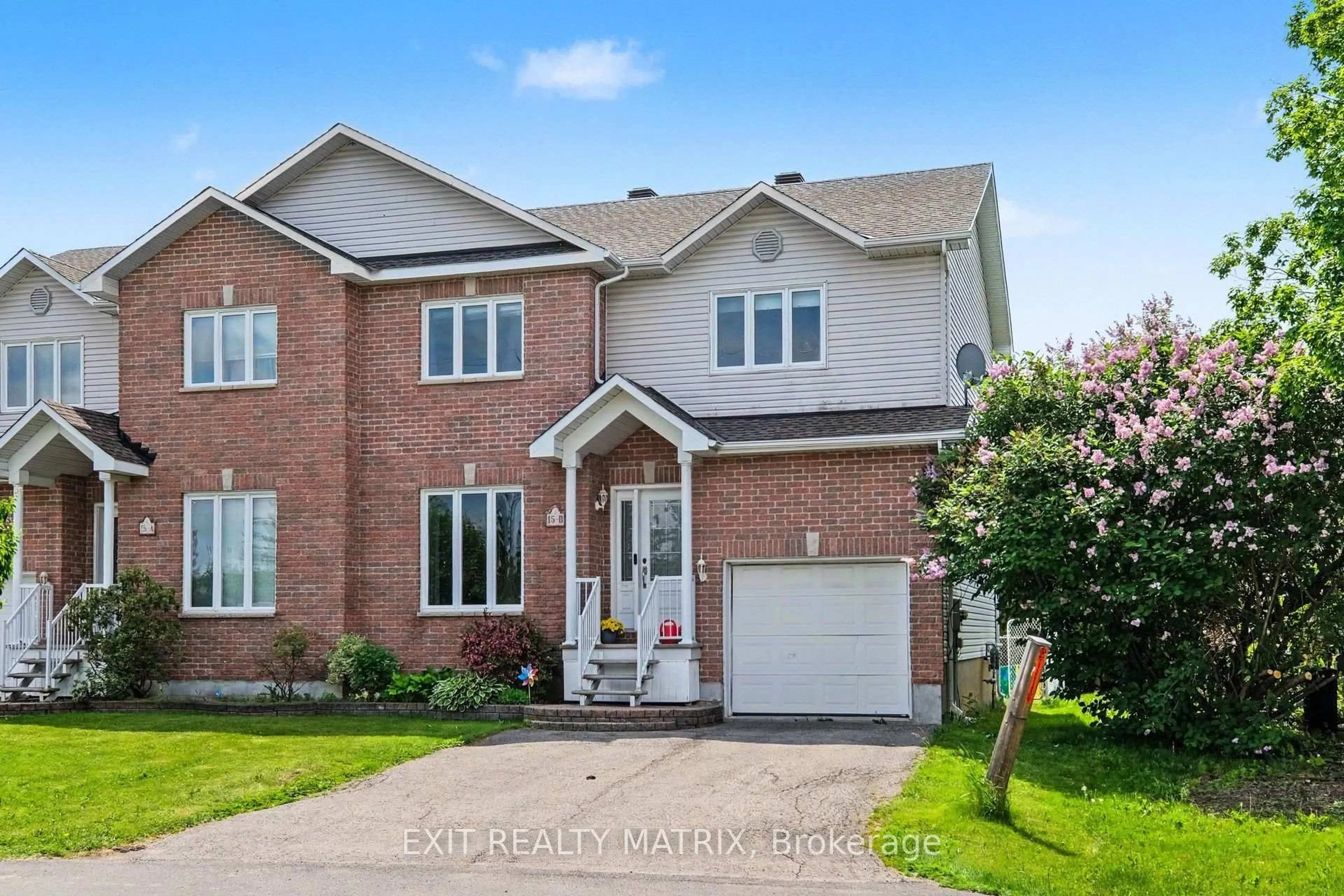Home with brick exterior material, street for 15 Blais St #B, Russell Ontario K0A 1W0