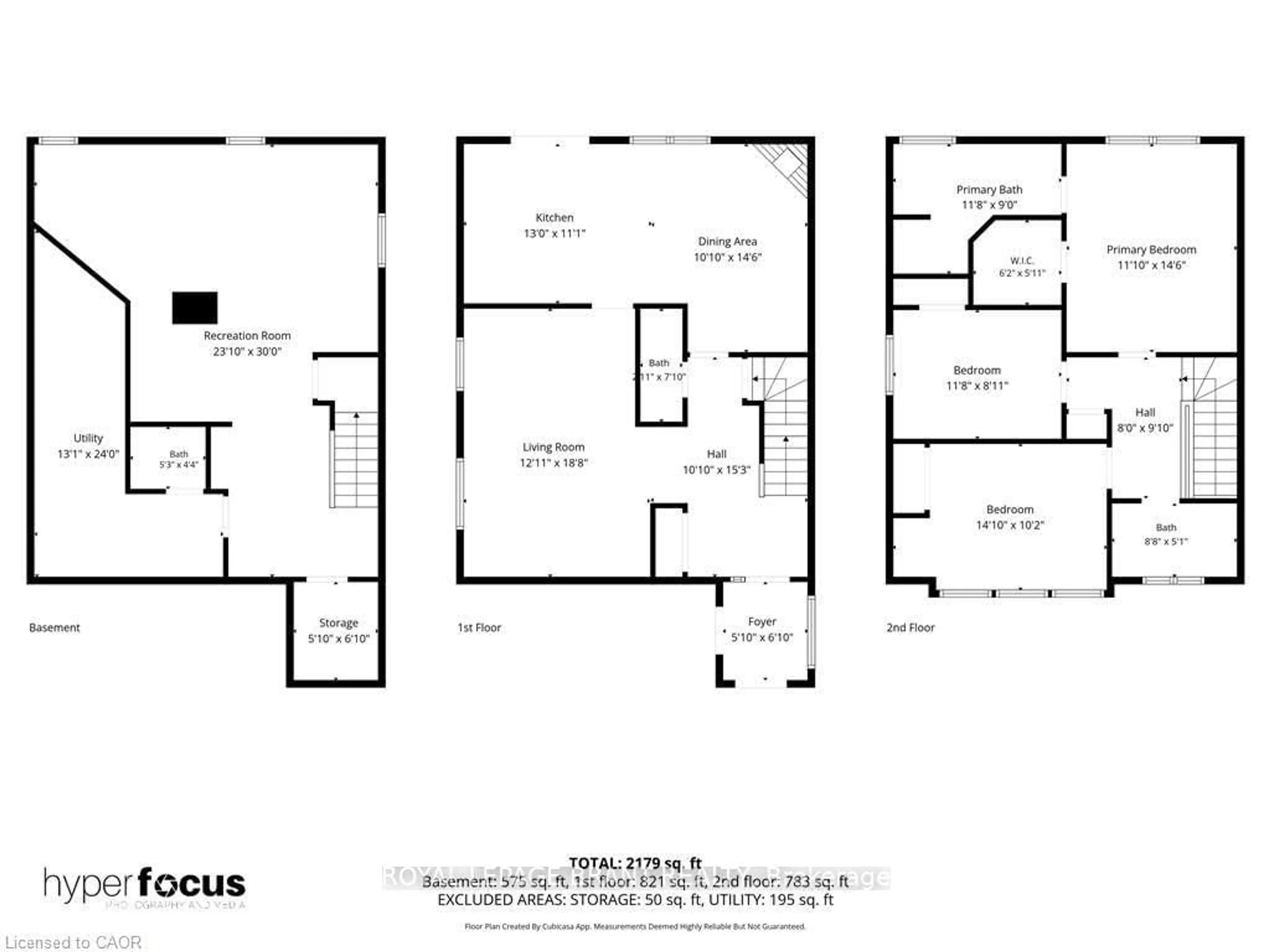 Floor plan for 57 Grindstone Way, Hamilton Ontario L9H 7B5