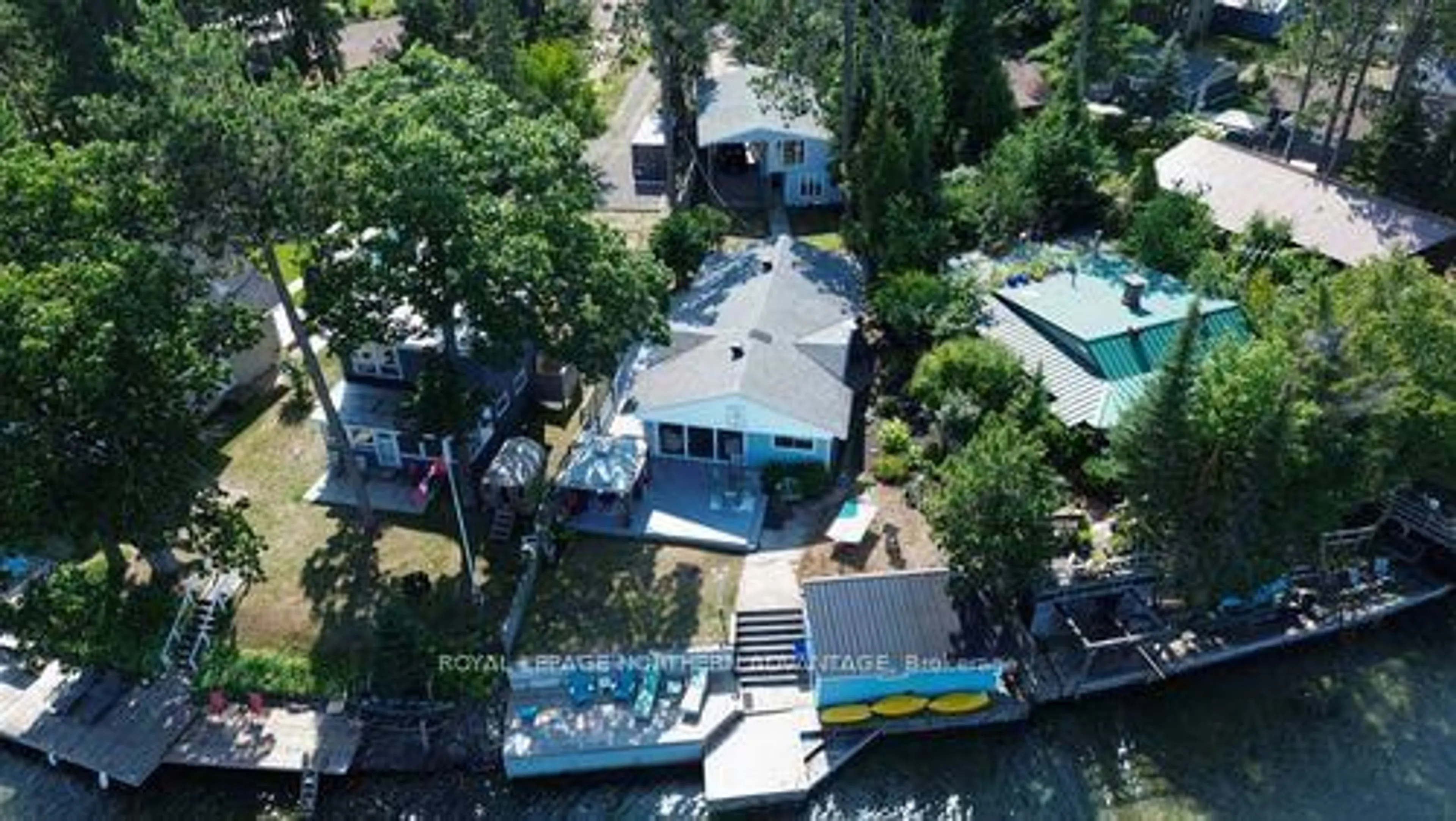 A pic from outside/outdoor area/front of a property/back of a property/a pic from drone, water/lake/river/ocean view for 484 Red Pine Dr, Sault Ste Marie Ontario P6A 5K6