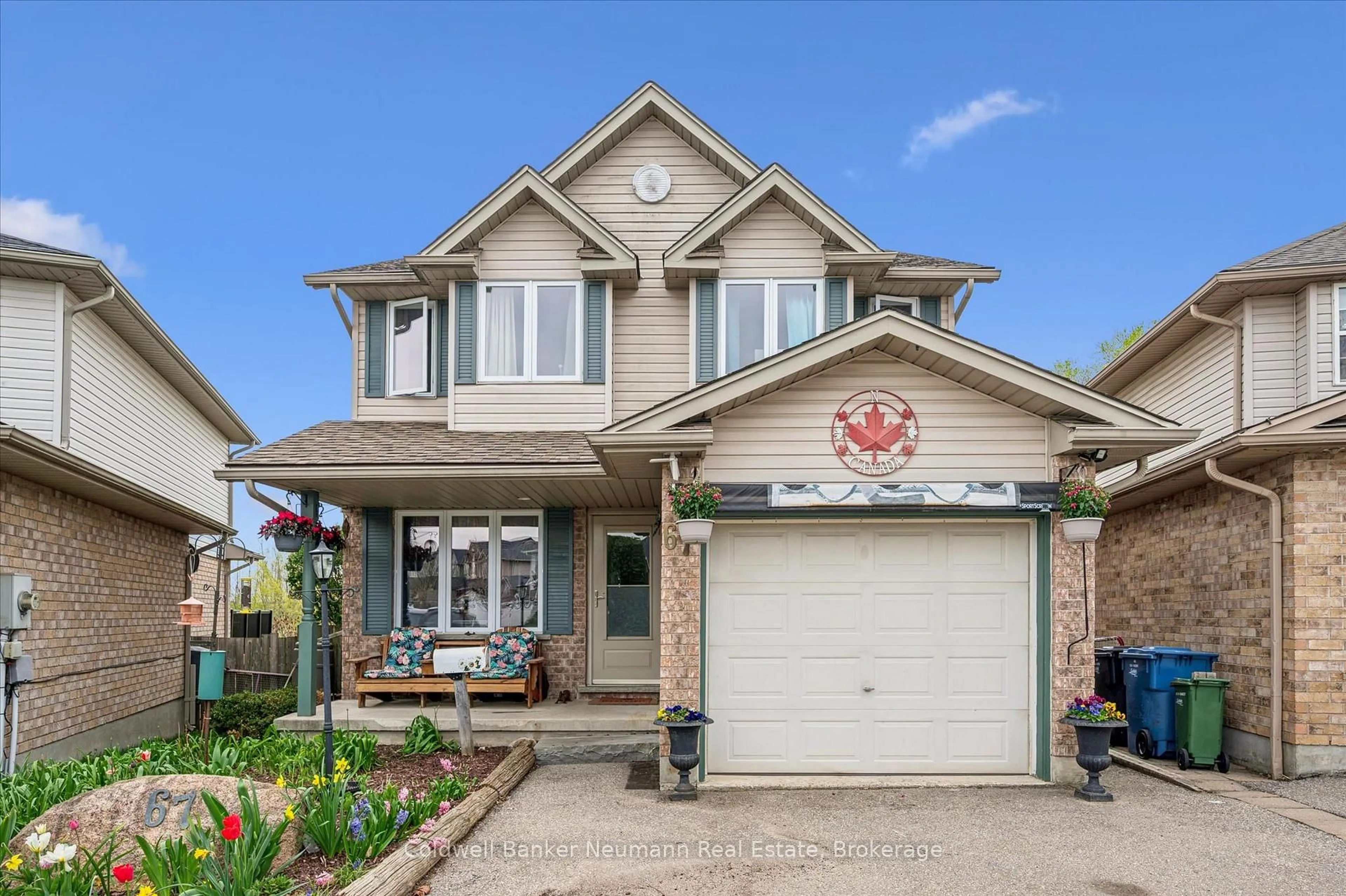 Home with brick exterior material, street for 67 Cedarvale Ave, Guelph Ontario N1E 6Y3