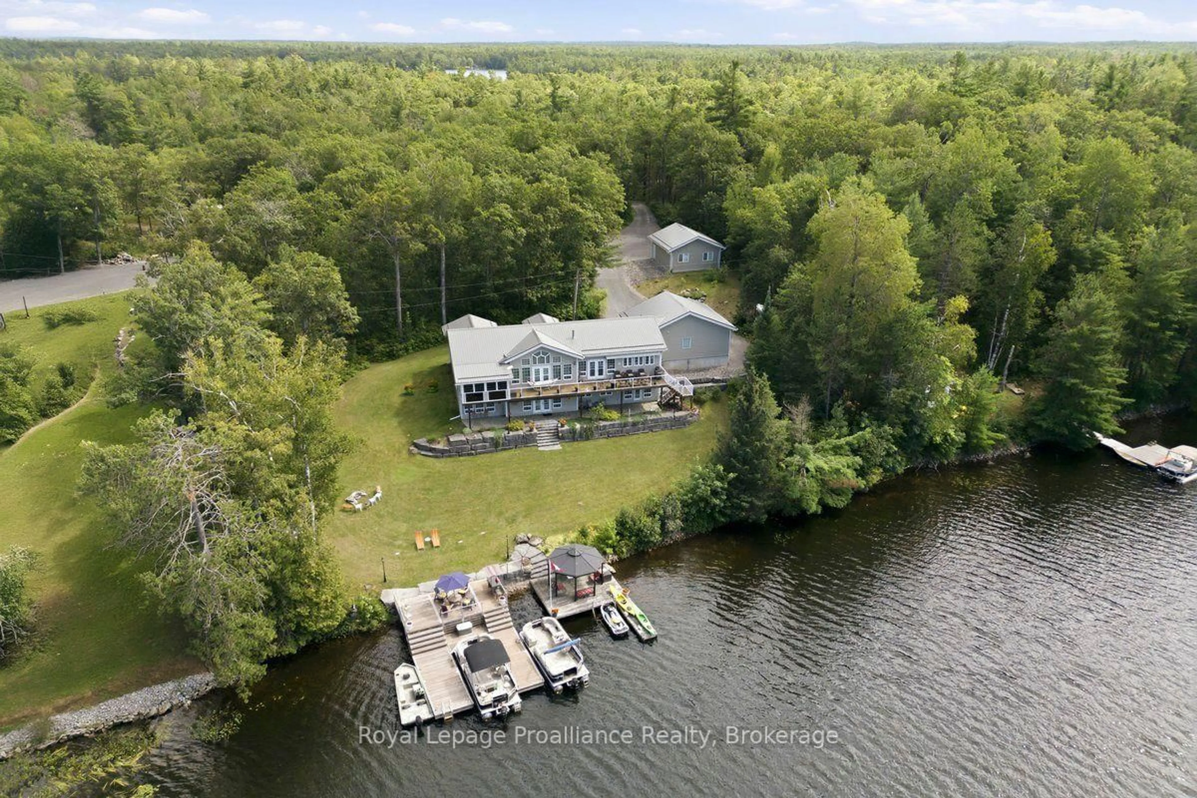 A pic from outside/outdoor area/front of a property/back of a property/a pic from drone, water/lake/river/ocean view for 256 Peninsula Rd, Havelock-Belmont-Methuen Ontario K0L 1Z0