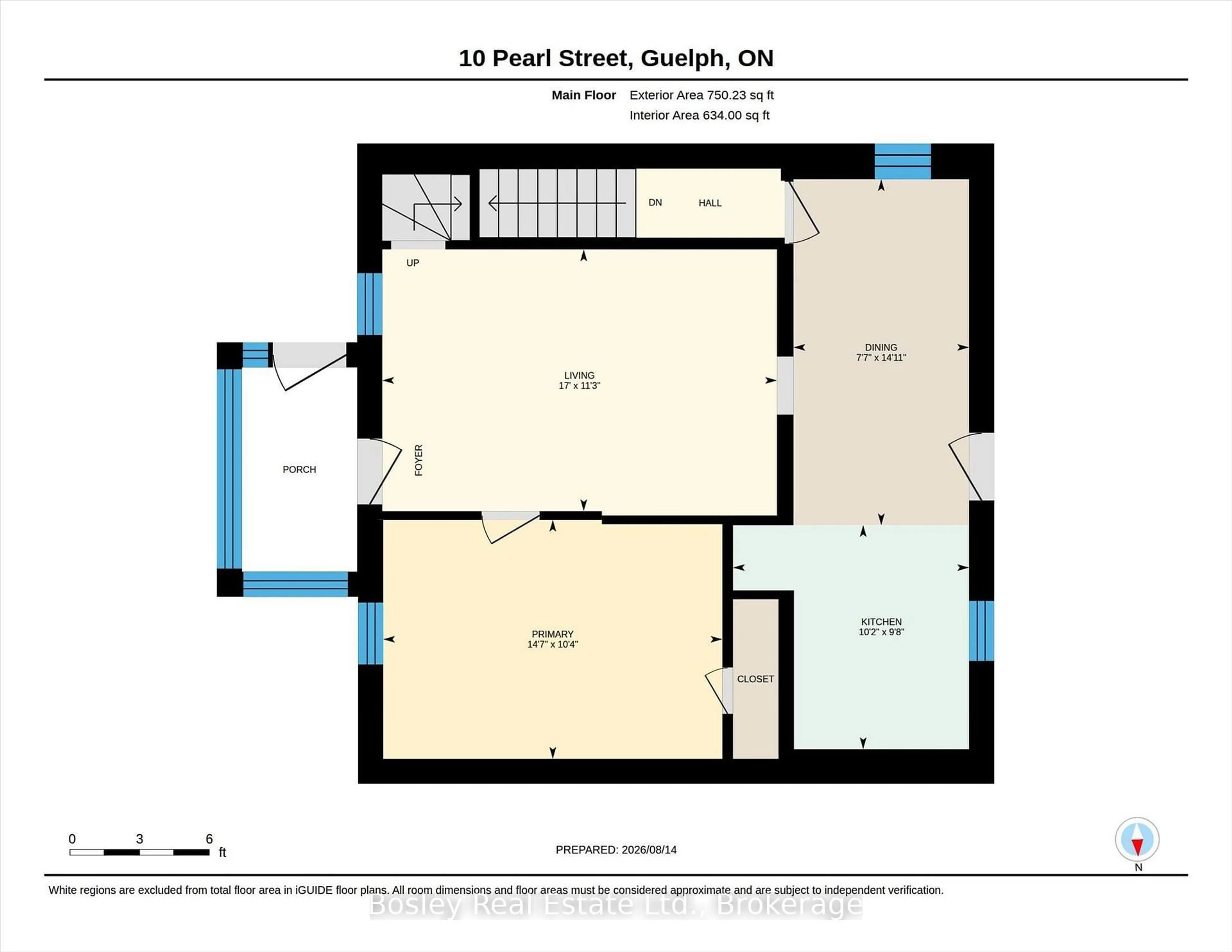 Floor plan for 10 Pearl St, Guelph Ontario N1E 2E3