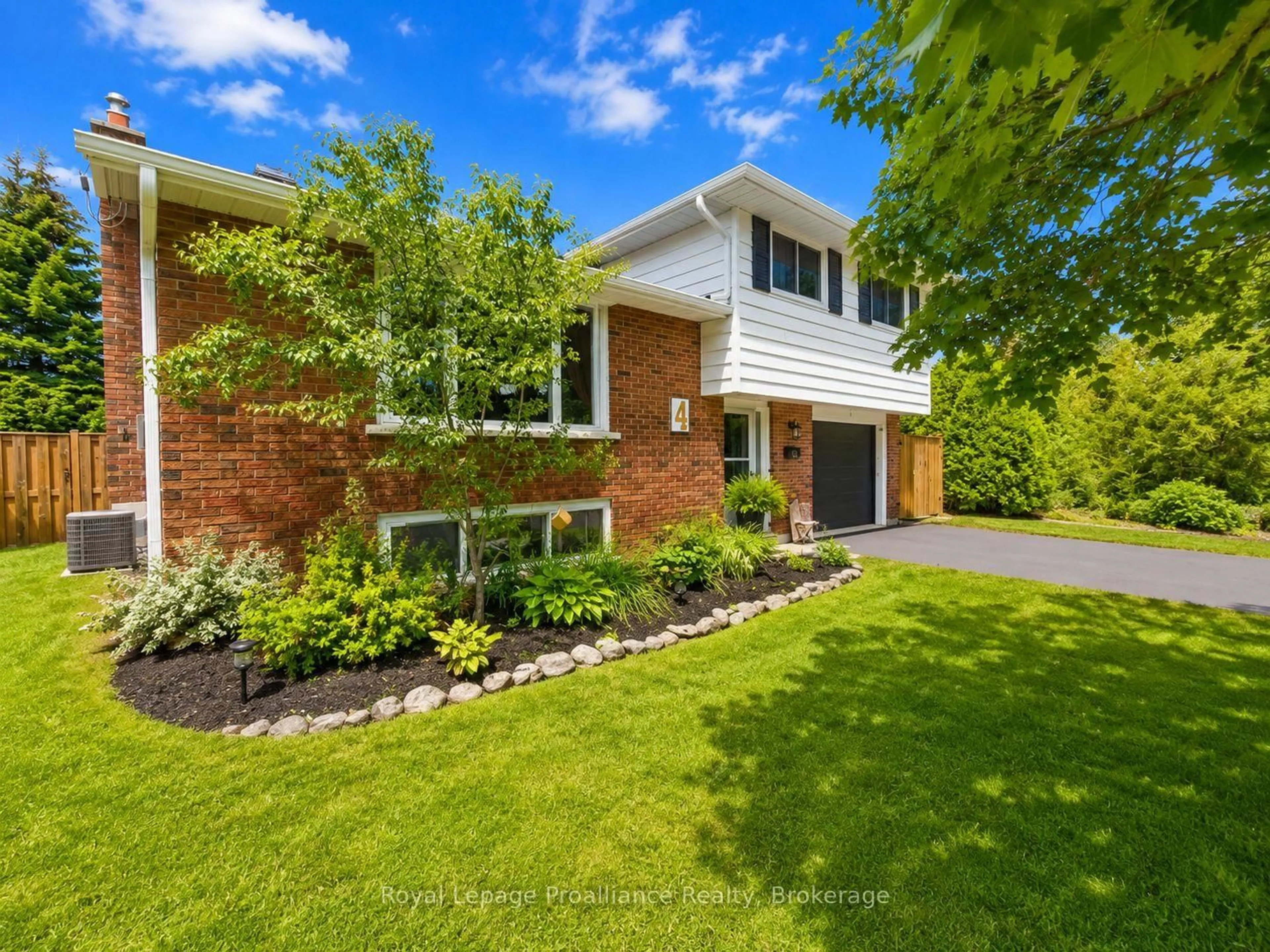 Home with brick exterior material, street for 4 Richmond Grve, Belleville Ontario K8N 1Z1