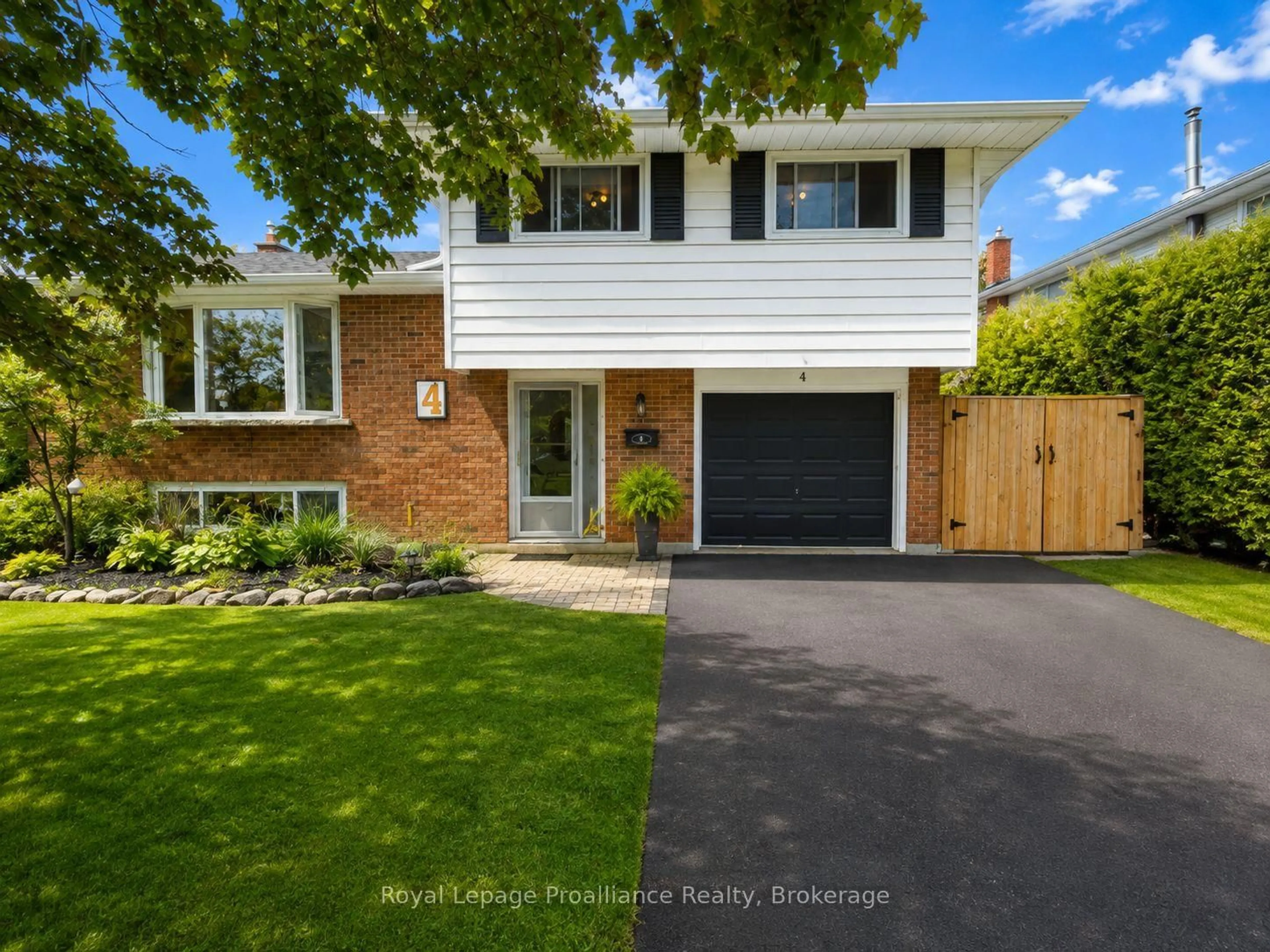 Home with brick exterior material, street for 4 Richmond Grve, Belleville Ontario K8N 1Z1