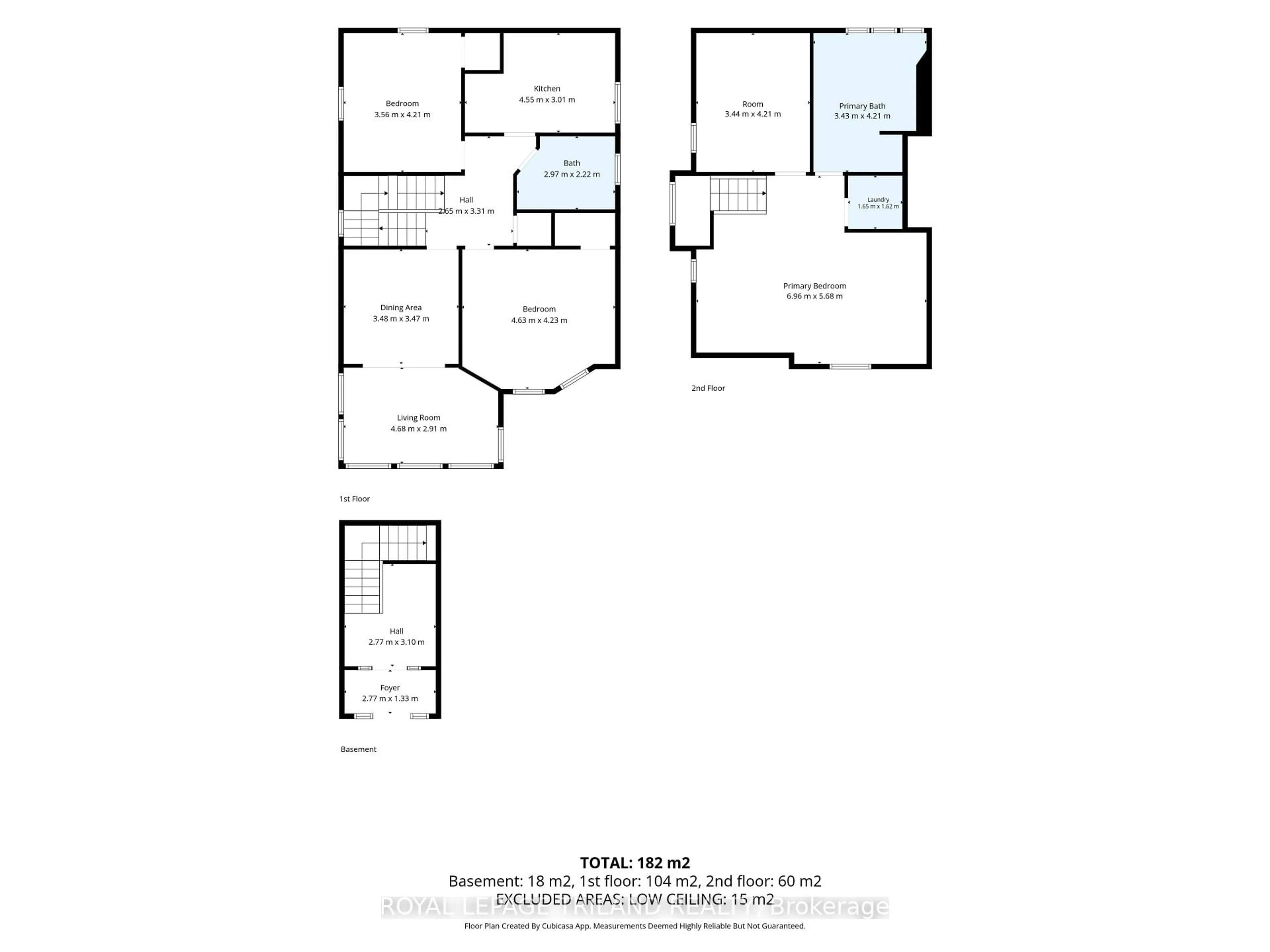 Floor plan for 98 Central Ave, London East Ontario N6A 1M4