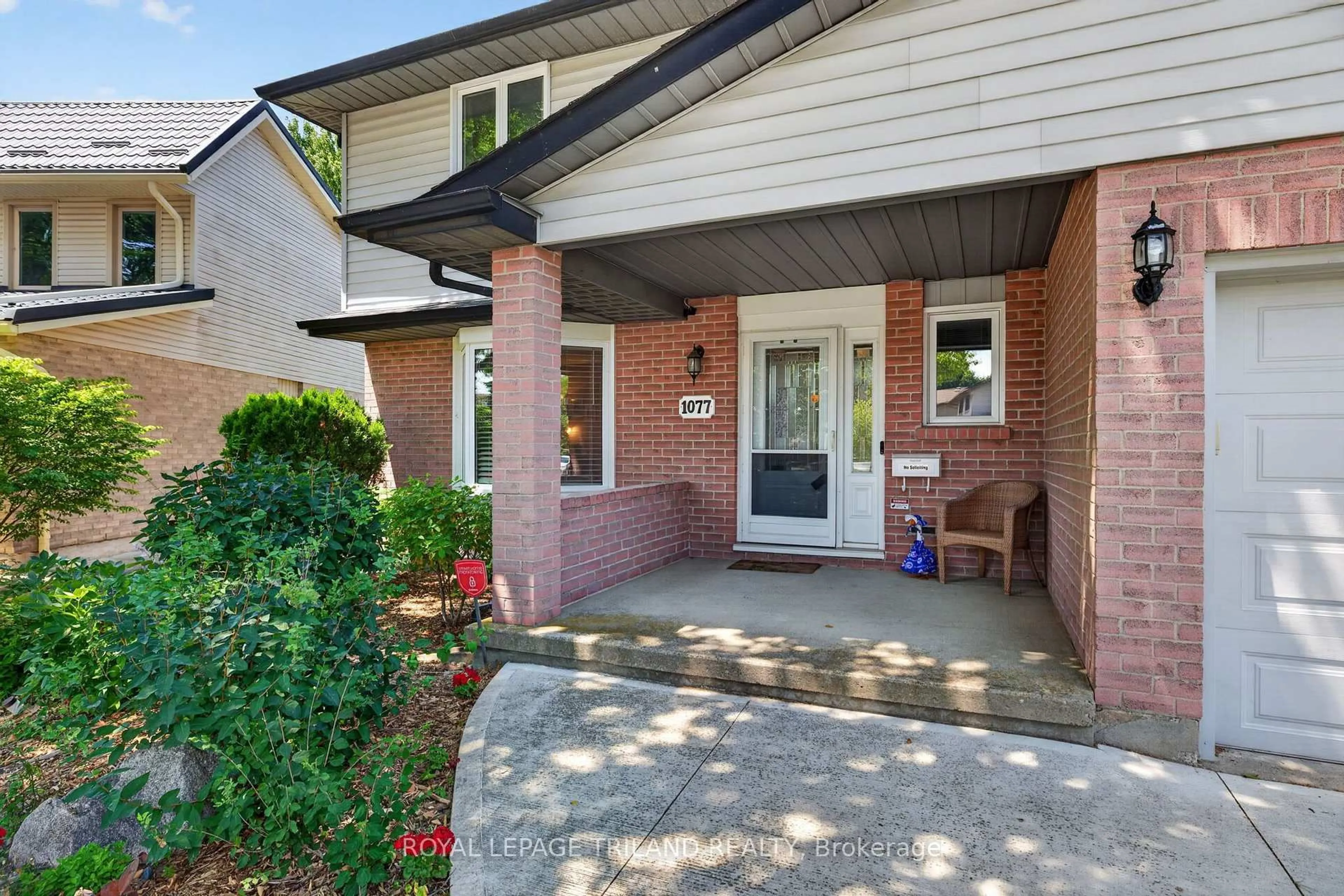 Home with brick exterior material, street for 1077 MAHOGANY Cres, London North Ontario N6H 4V8