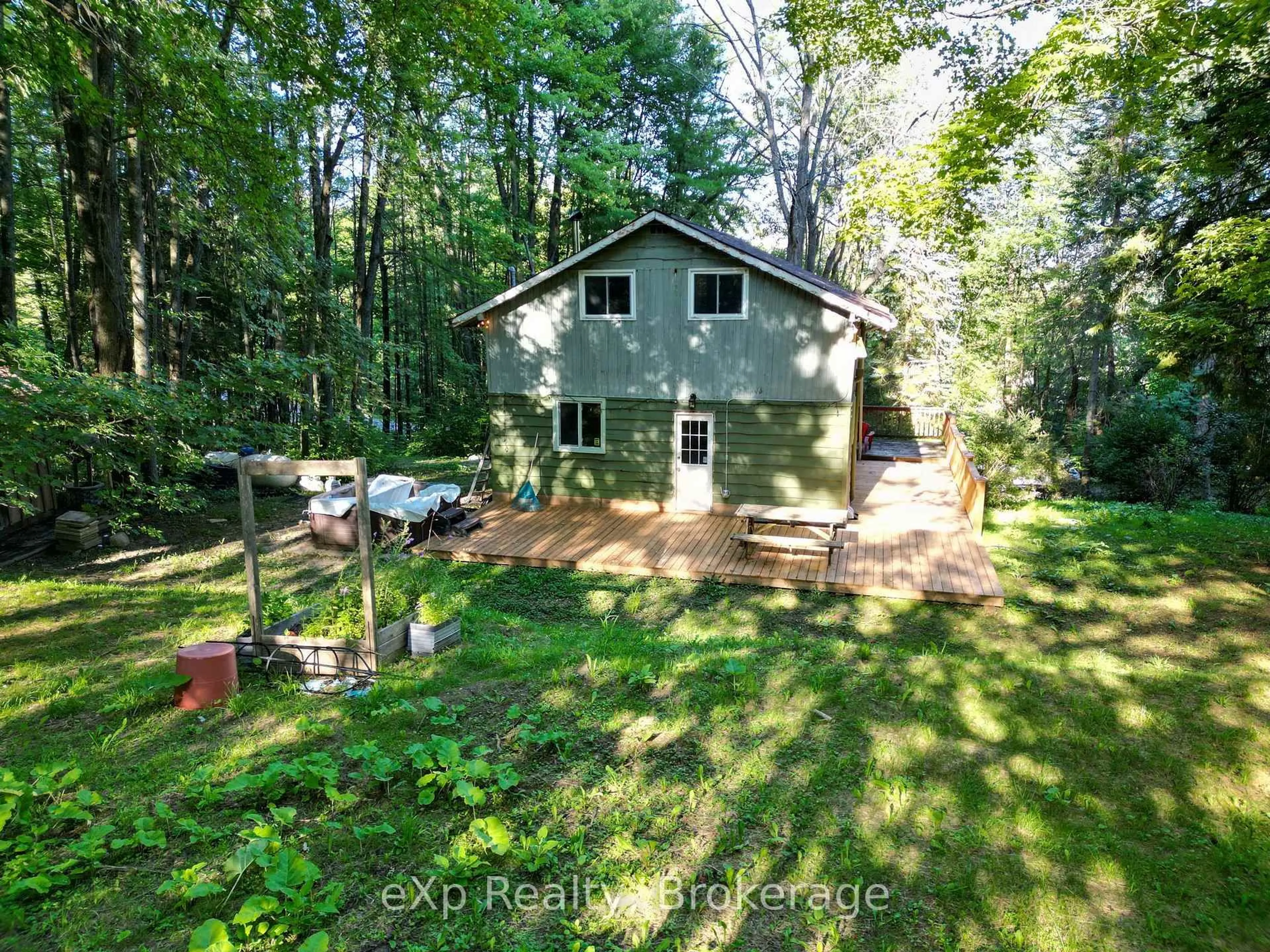 A pic from outside/outdoor area/front of a property/back of a property/a pic from drone, forest/trees view for 272 Bowles Bluff Rd, Grey Highlands Ontario N0C 1H0