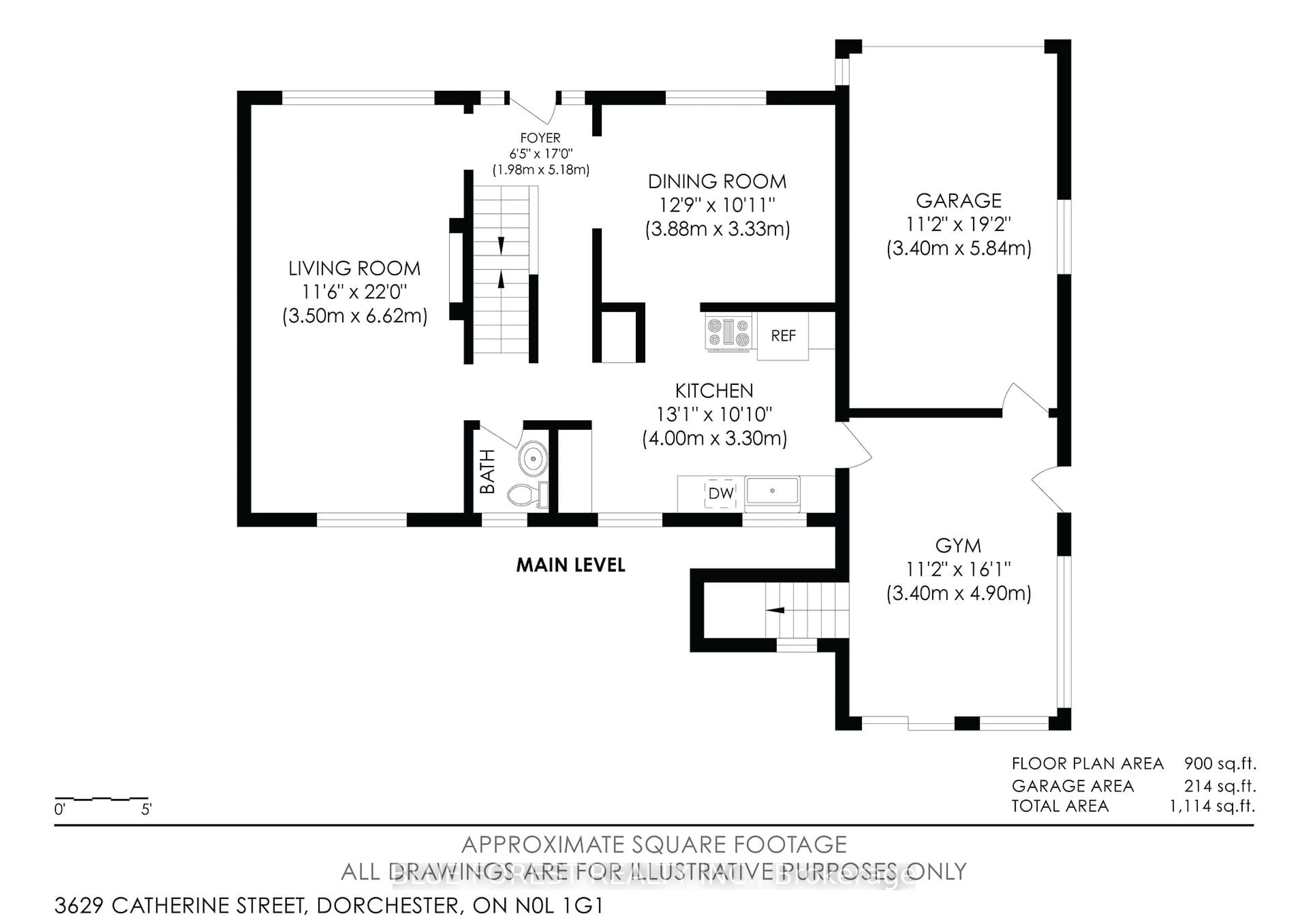 Floor plan for 3629 Catherine St, Thames Centre Ontario N0L 1G1