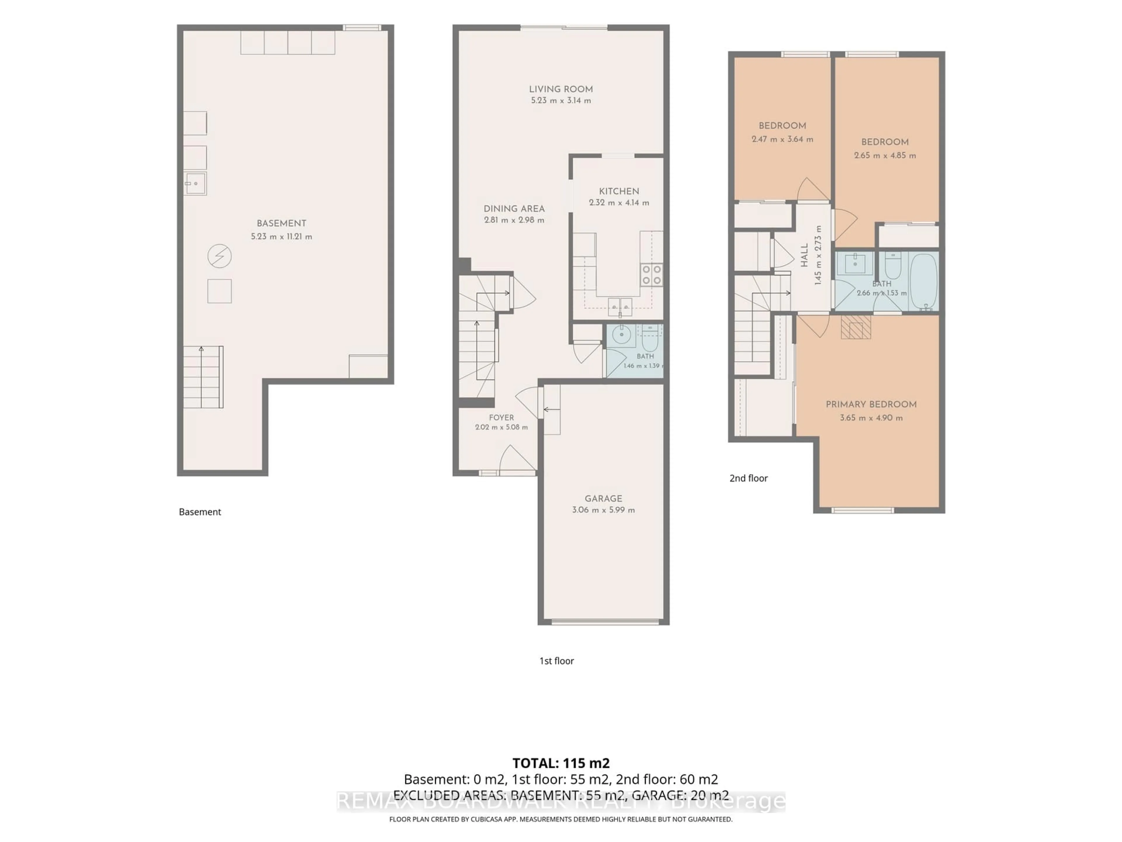 Floor plan for 52 Baneberry Cres, Ottawa Ontario K2L 2Y4