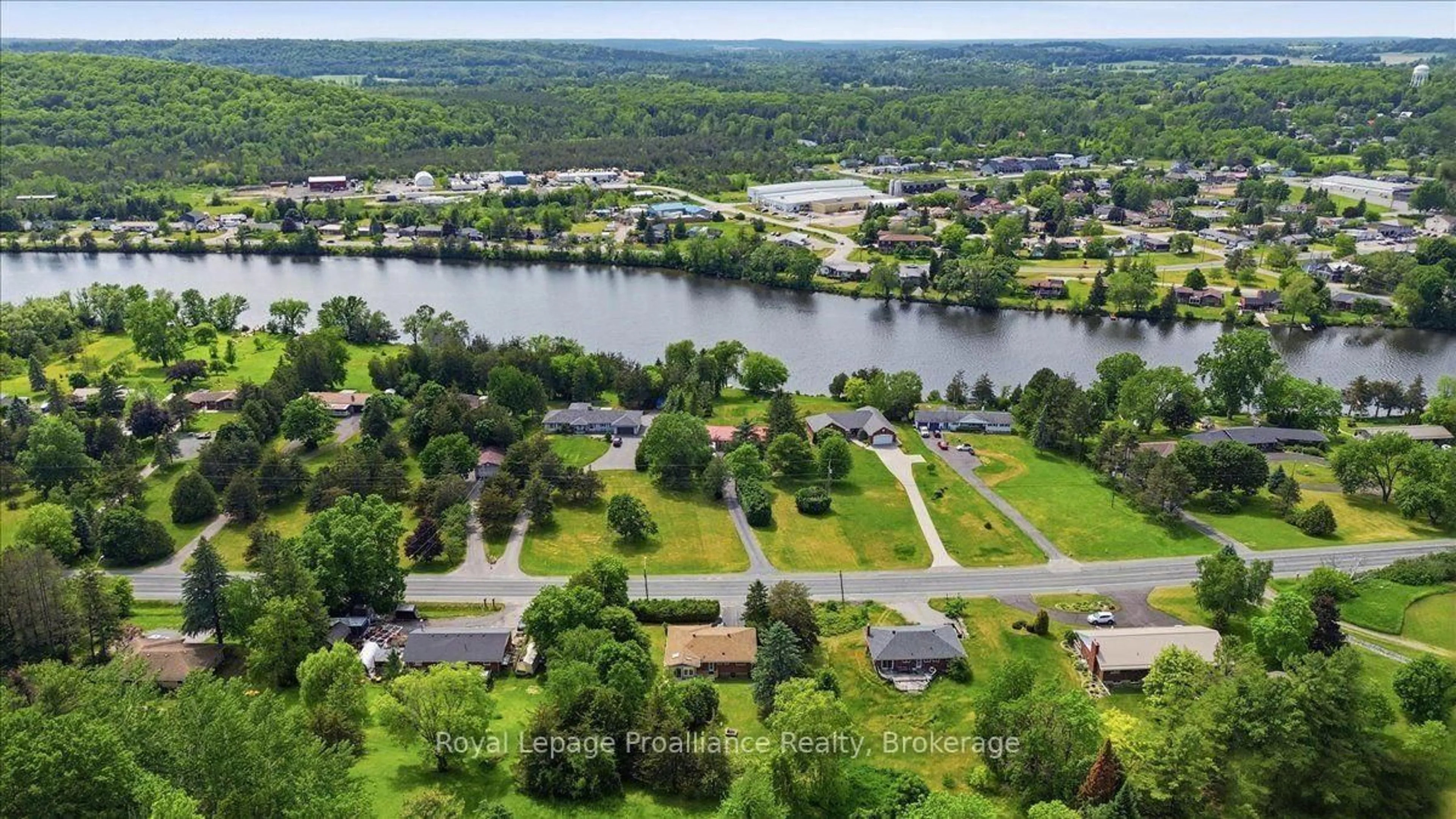 A pic from outside/outdoor area/front of a property/back of a property/a pic from drone, water/lake/river/ocean view for 68 Riverside Pkwy, Hastings Ontario K0K 2C0