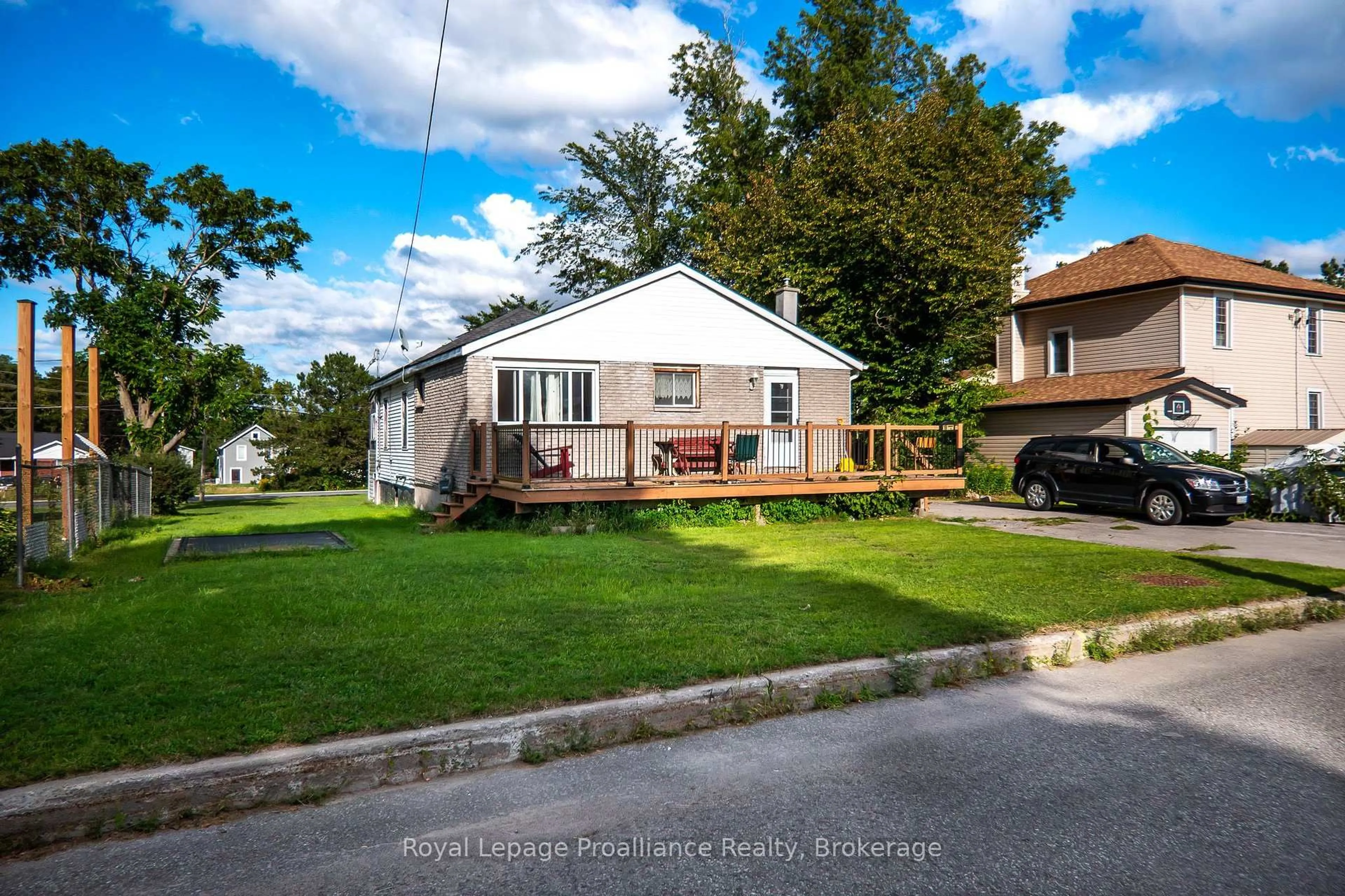 A pic from outside/outdoor area/front of a property/back of a property/a pic from drone, street for 10 Wooler Rd, Quinte West Ontario K8V 4J5