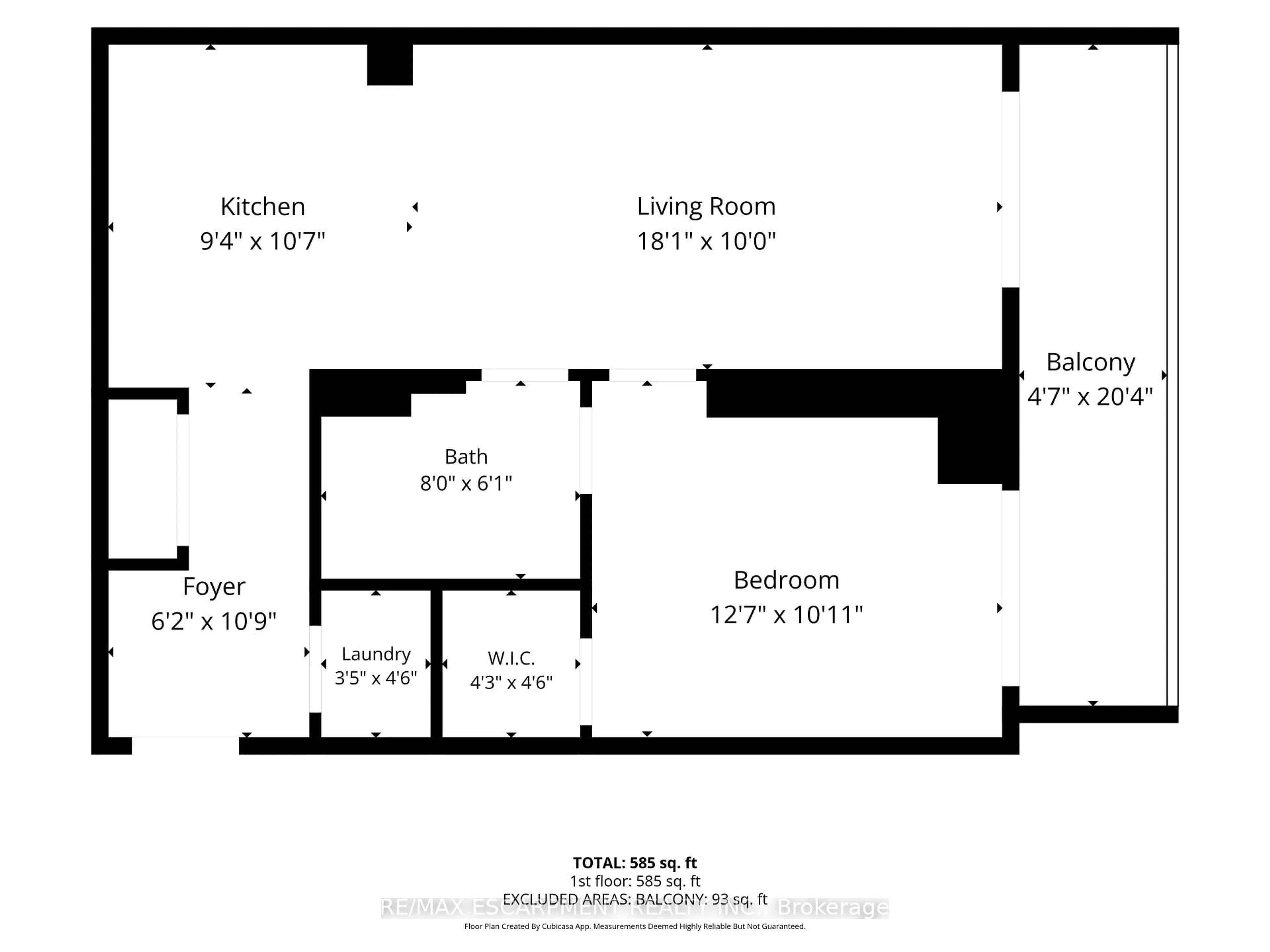 Floor plan for 90 Charlton Ave #201, Hamilton Ontario L8P 0B4