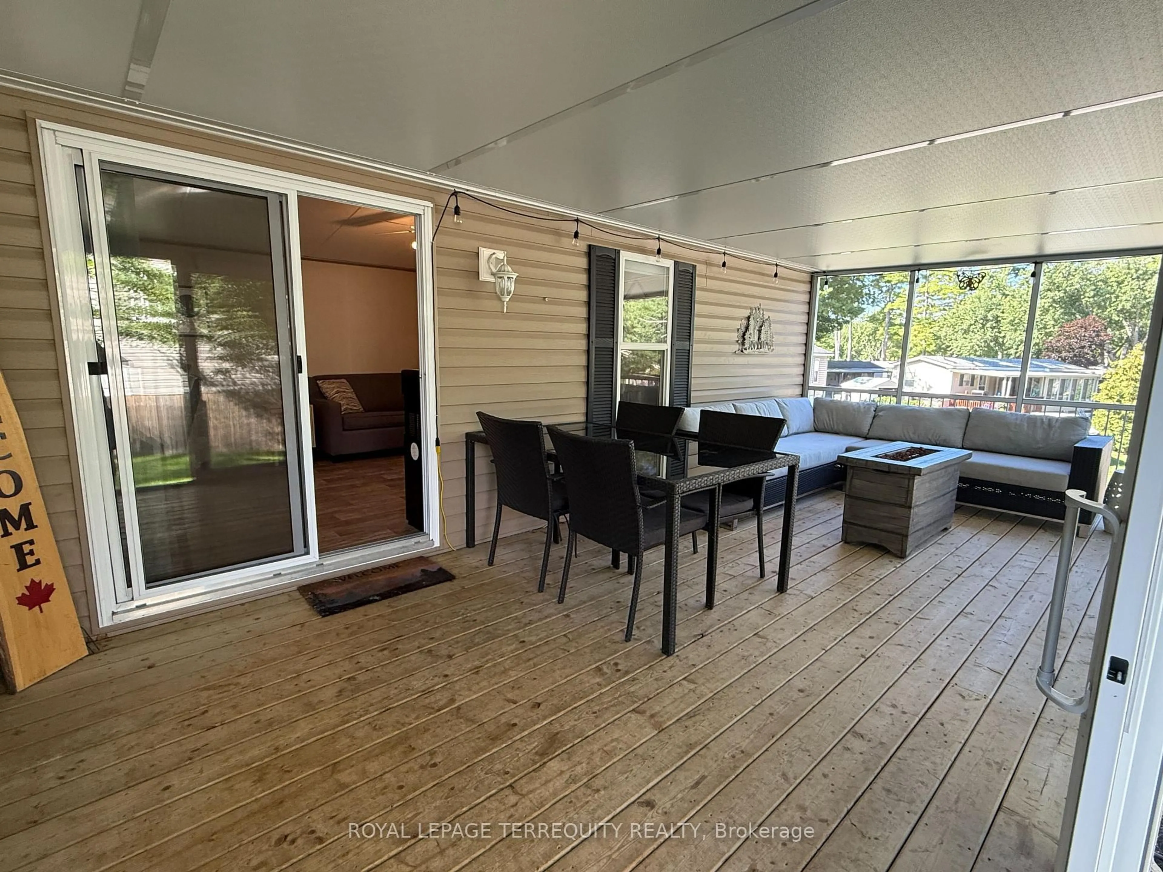 Patio, water/lake/river/ocean view for 342 Butternut, Selwyn Ontario K0L 2H0
