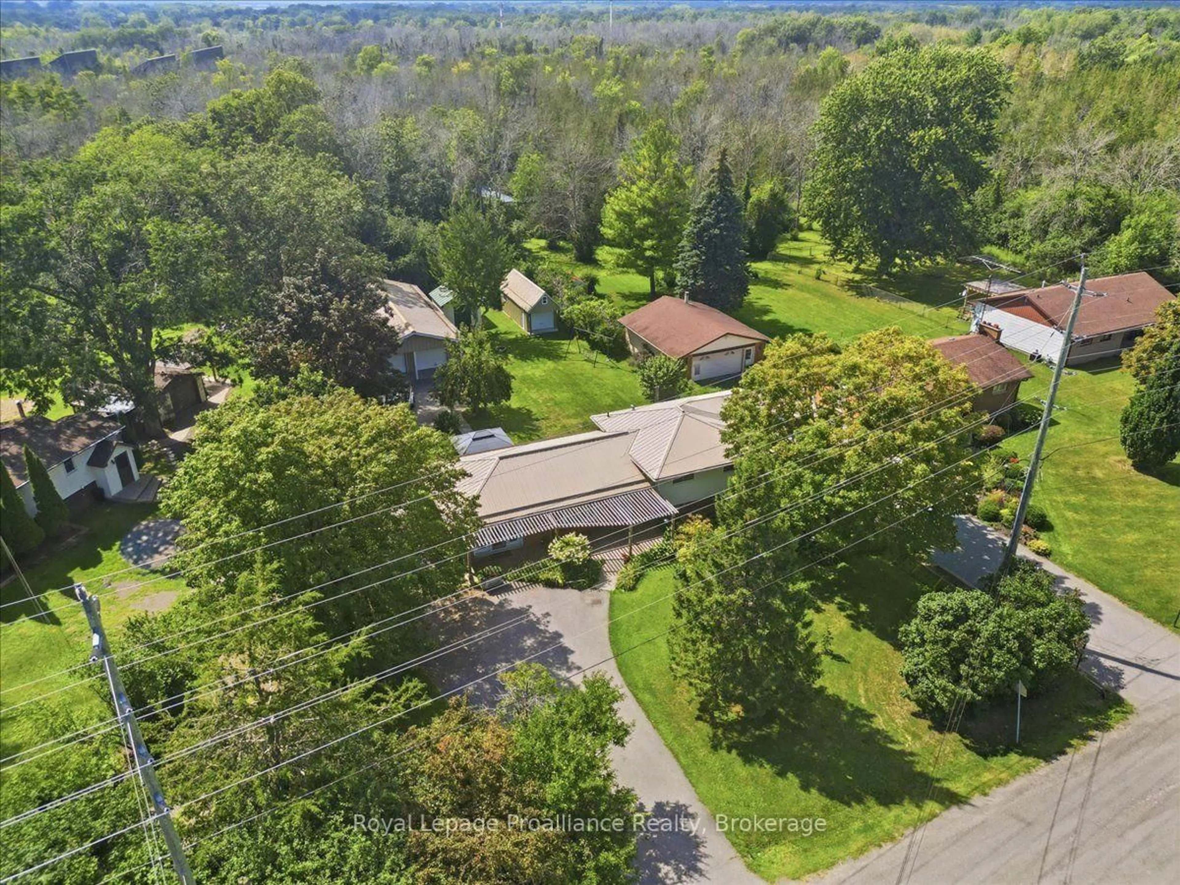 A pic from outside/outdoor area/front of a property/back of a property/a pic from drone, street for 171 Aikins Rd, Quinte West Ontario K8N 4Z2