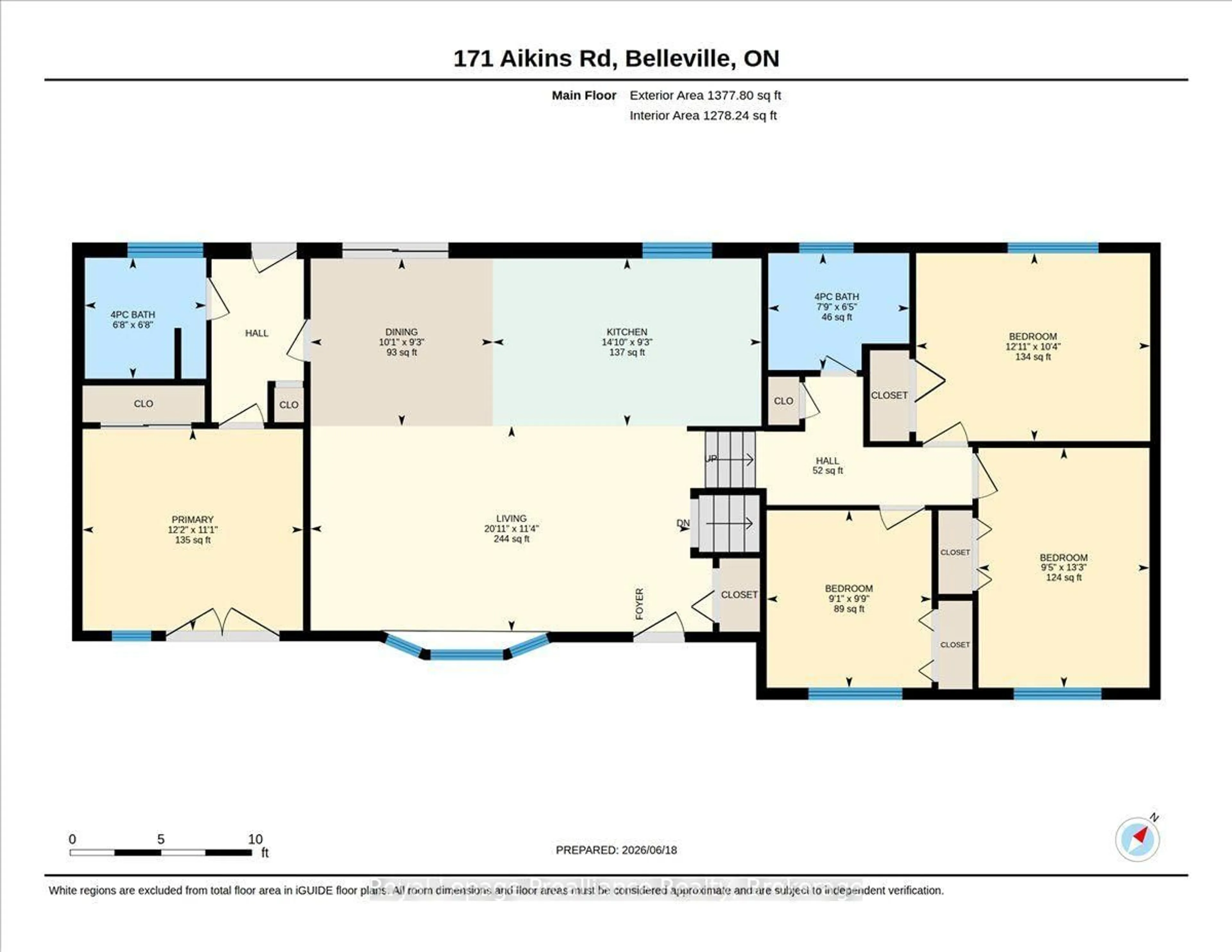 Floor plan for 171 Aikins Rd, Quinte West Ontario K8N 4Z2
