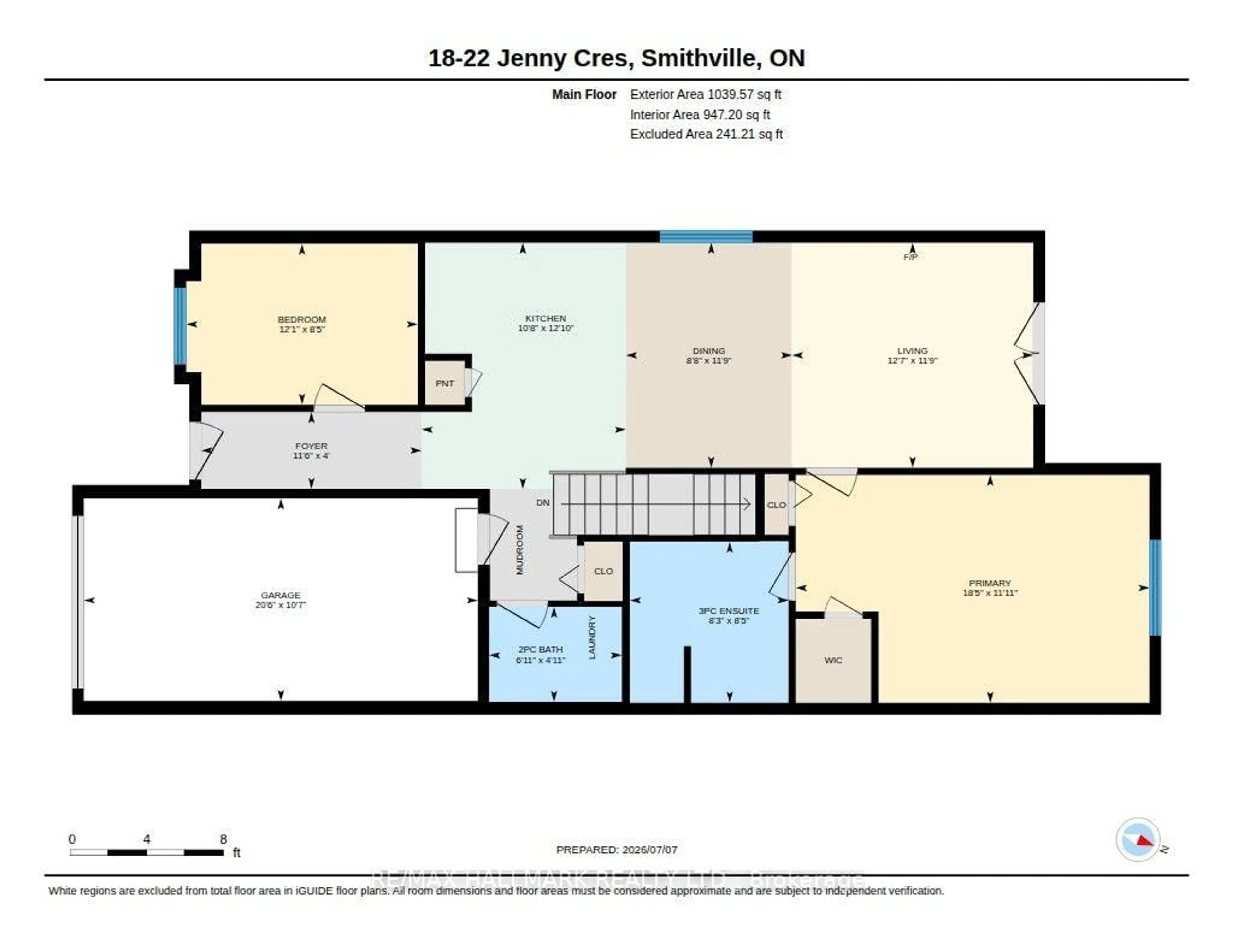 Floor plan for 22 Jenny Cres #18, West Lincoln Ontario L0R 2A0