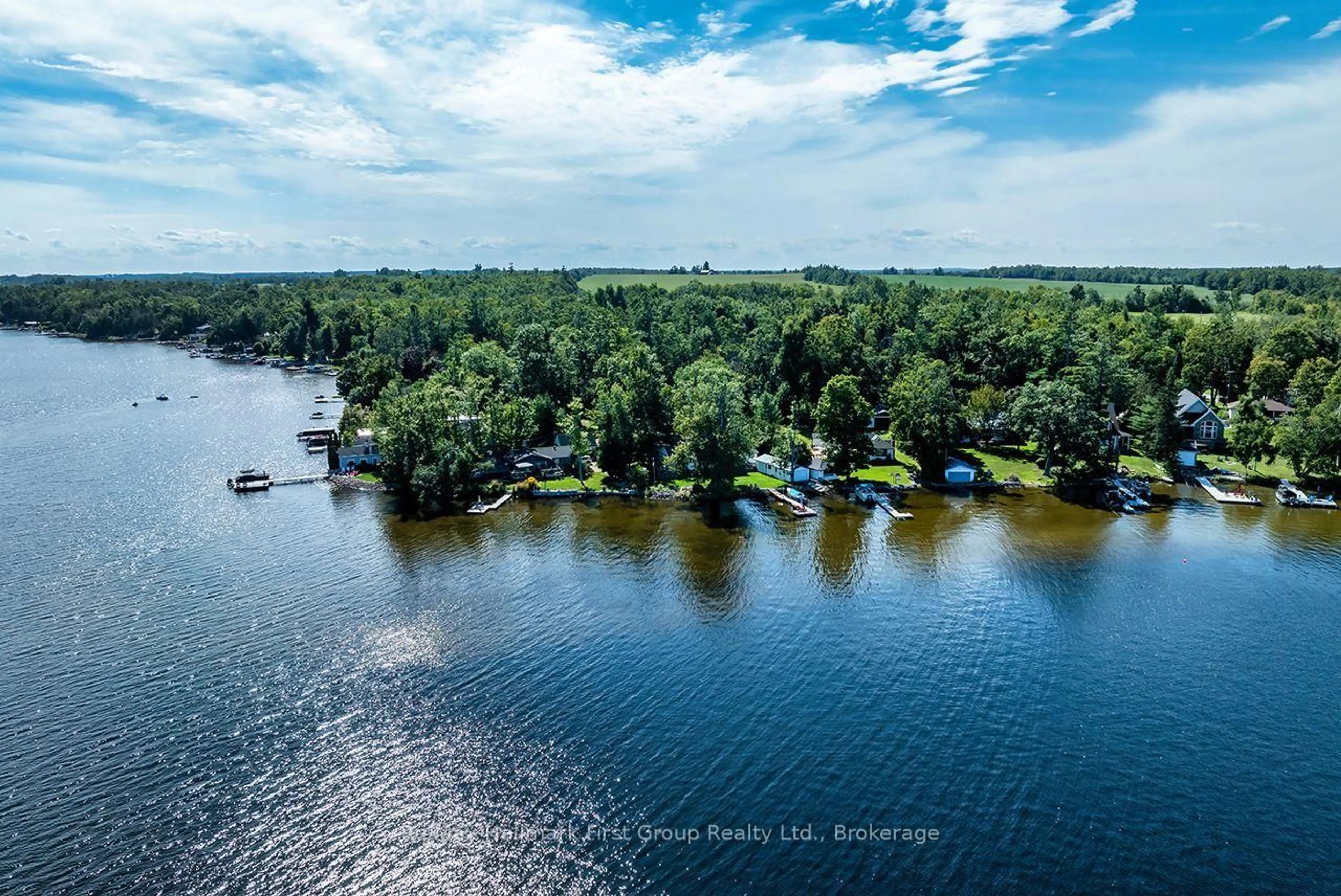 A pic from outside/outdoor area/front of a property/back of a property/a pic from drone, water/lake/river/ocean view for 210 Wrenhaven Rd, Kawartha Lakes Ontario K0M 1N0