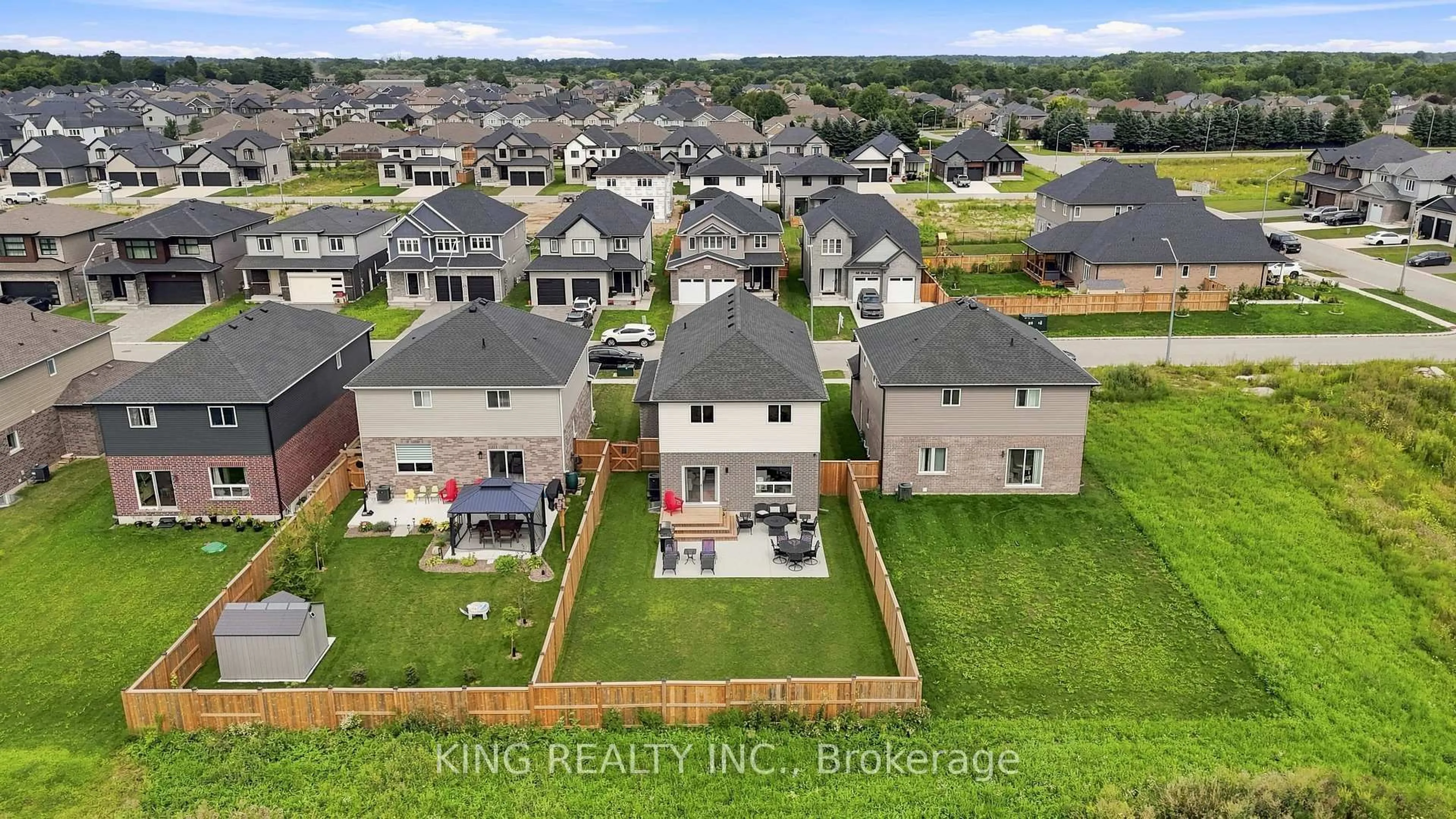 A pic from outside/outdoor area/front of a property/back of a property/a pic from drone, unknown for 63 Rosina Lane, Zorra Ontario N0M 2M0